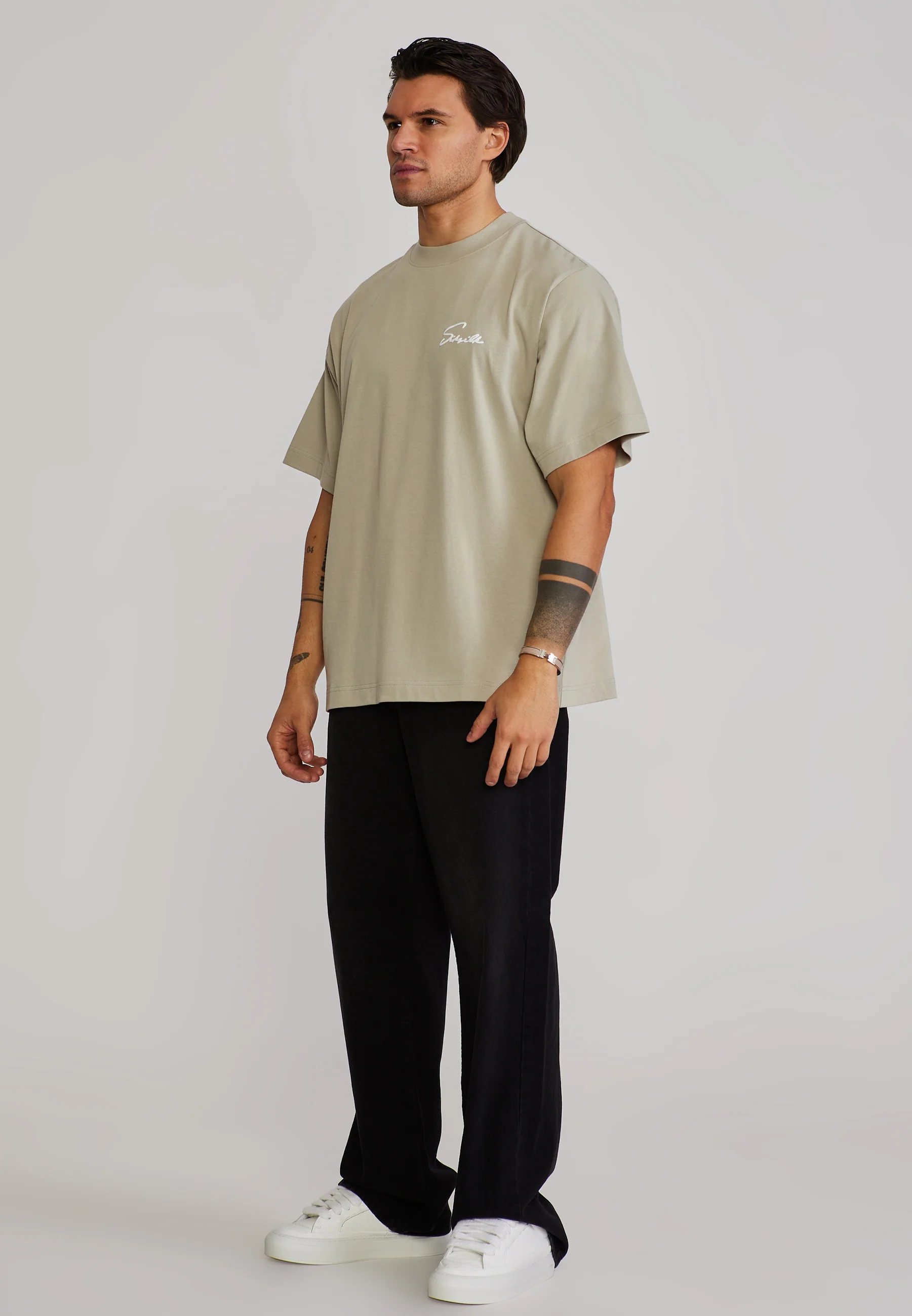 Light Green Script T-Shirt - Image 5