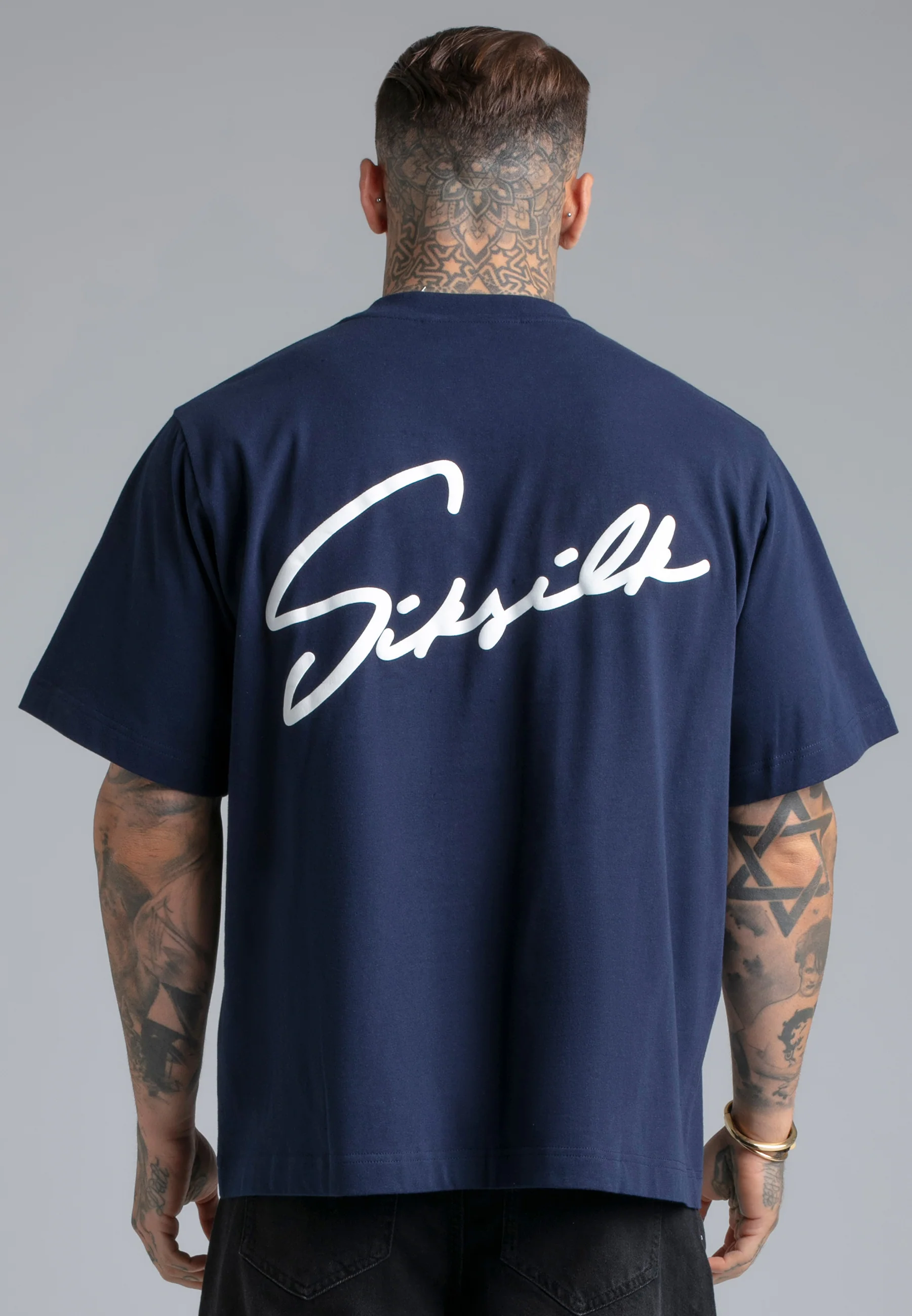 Navy Script T-Shirt - Image 2