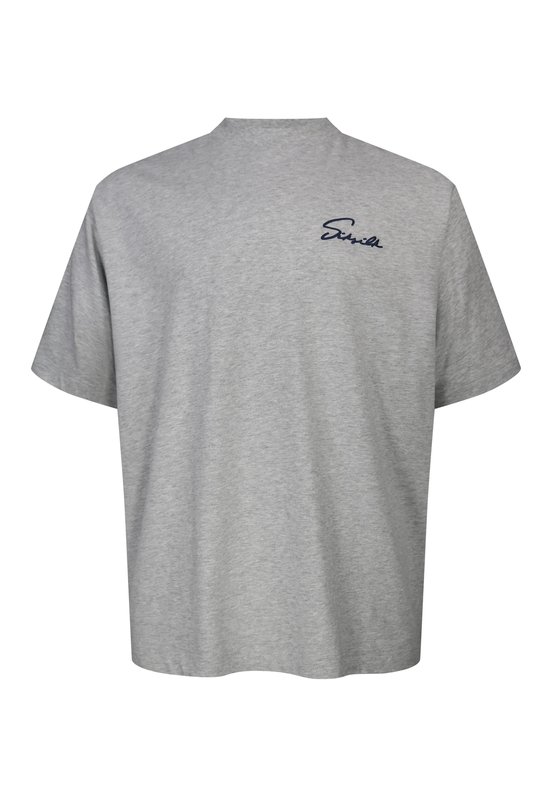 Grey Marl Script T-Shirt - Image 6