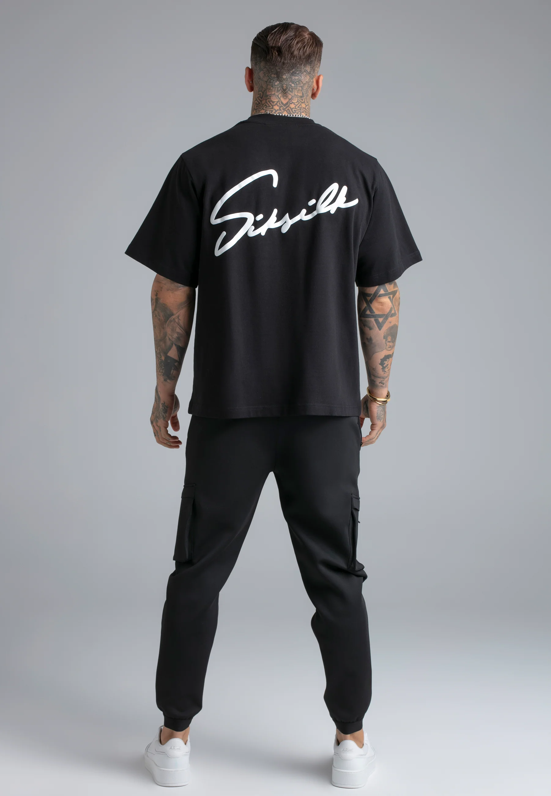 Black Script T-Shirt - Image 6