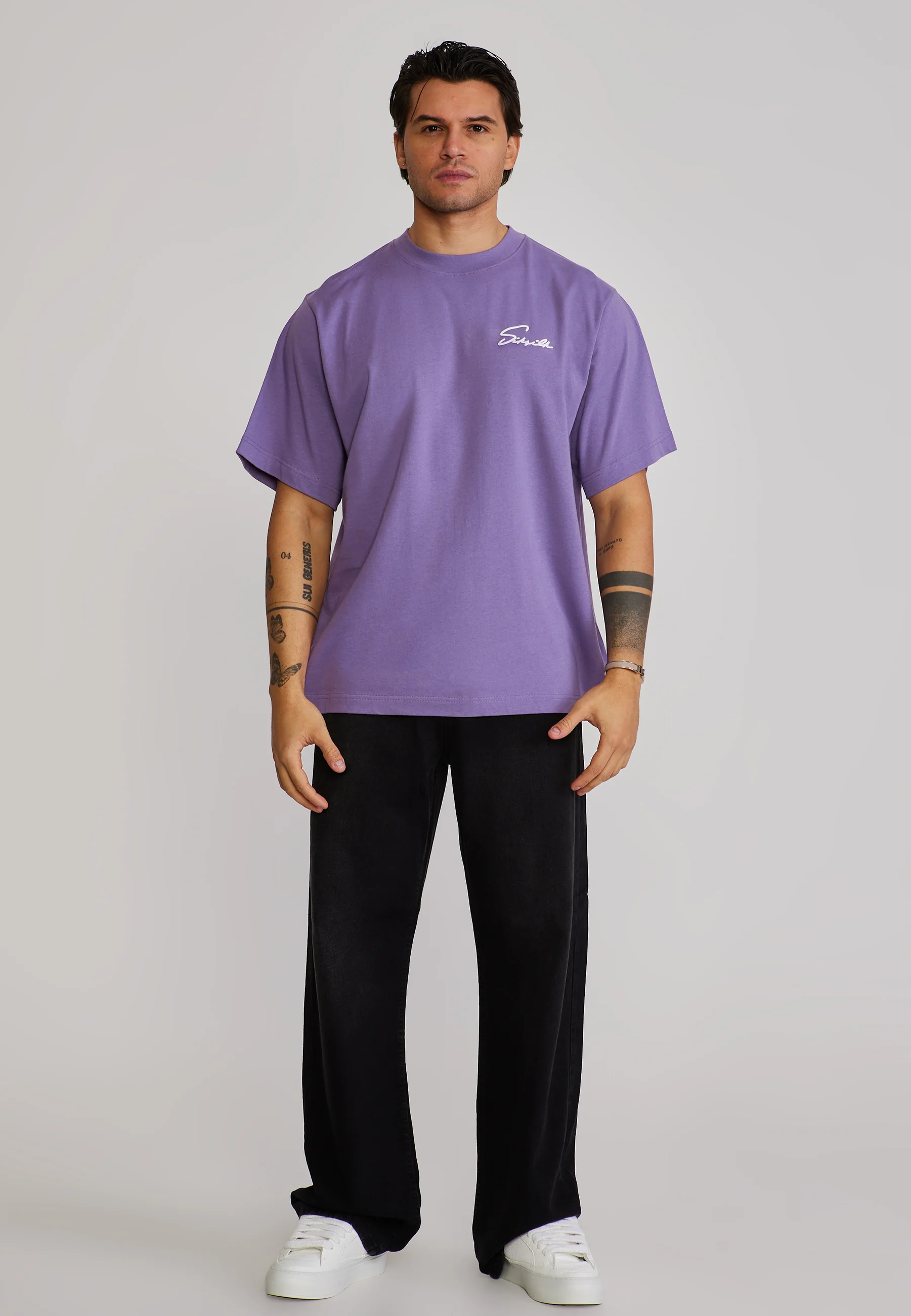 Purple Script T-Shirt - Image 4