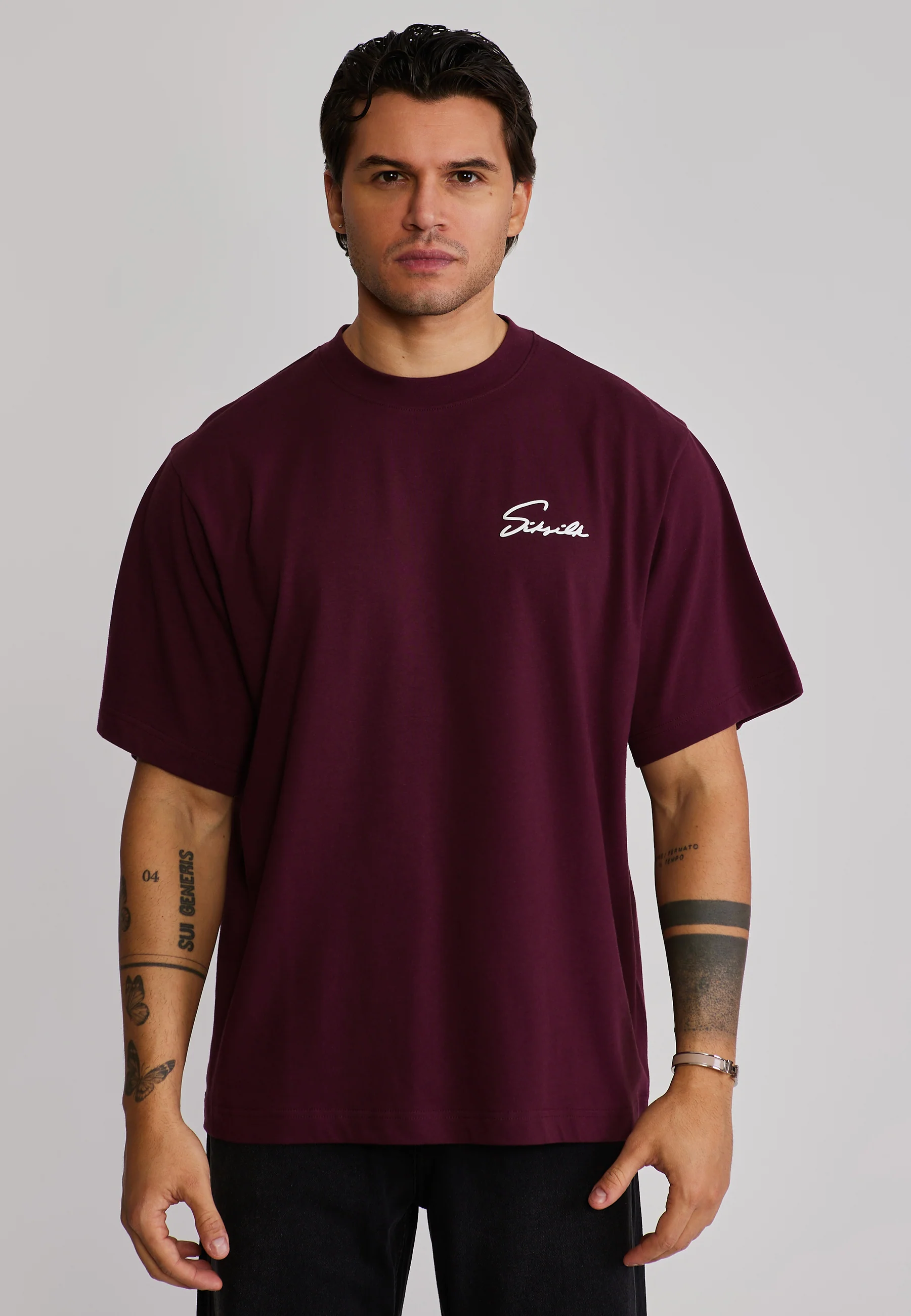 Burgundy Script T-Shirt