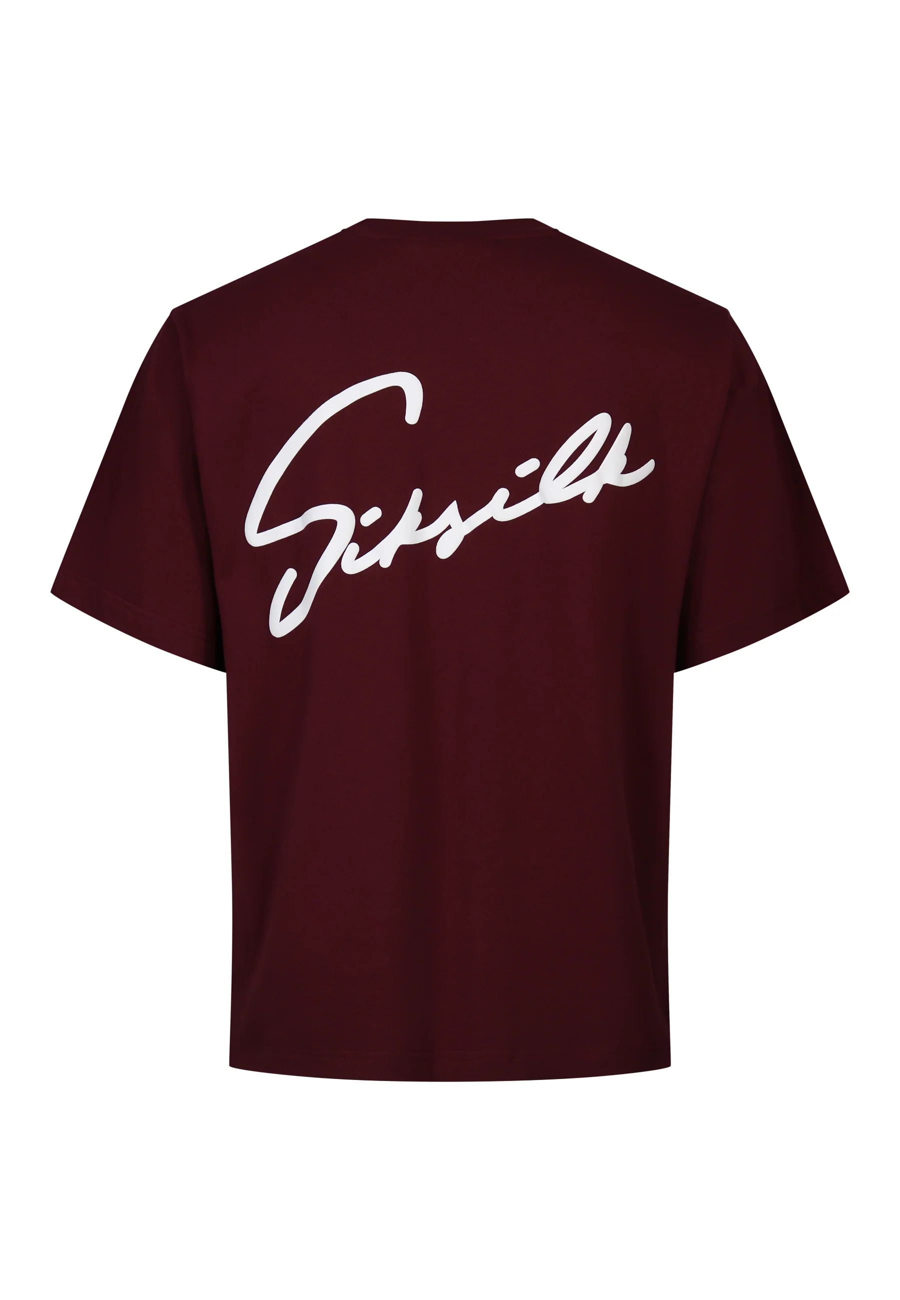 Burgundy Script T-Shirt - Image 7