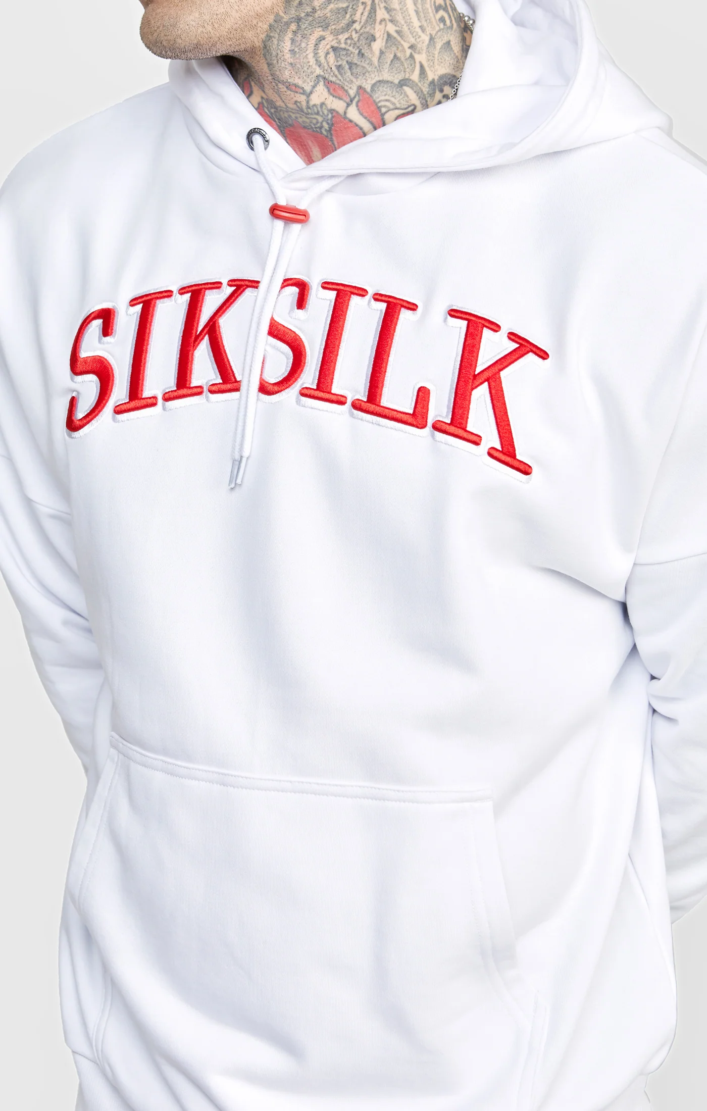 White Logo Oversized Hoodie - Image 2