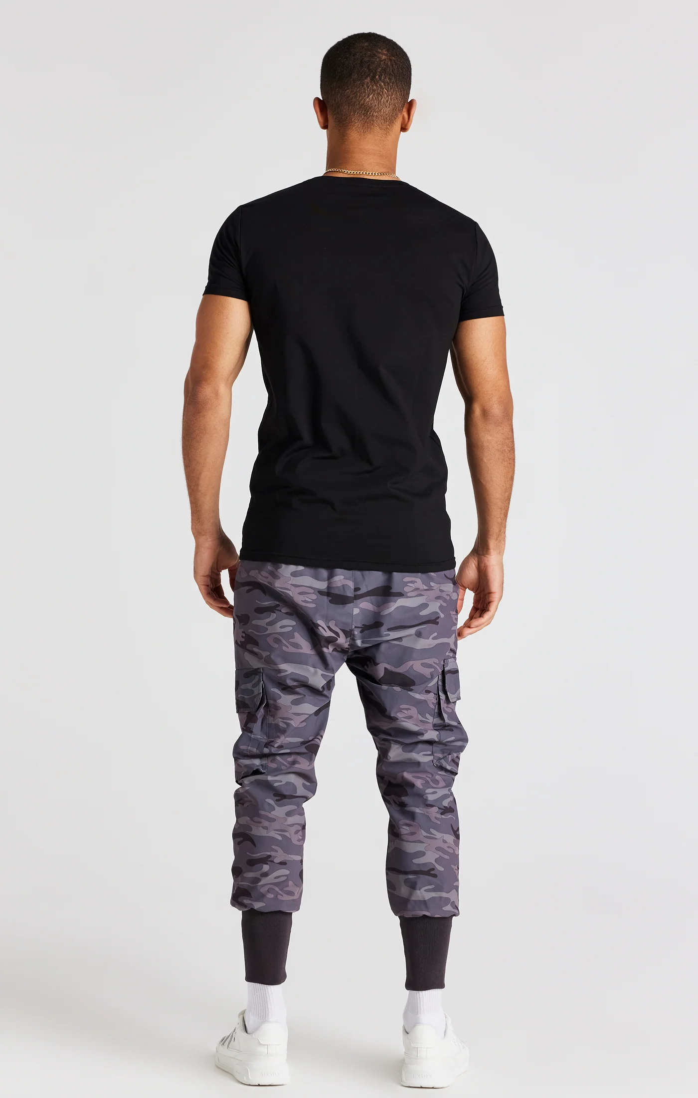 Black Logo Short Sleeve Muscle Fit T-Shirt - Image 5