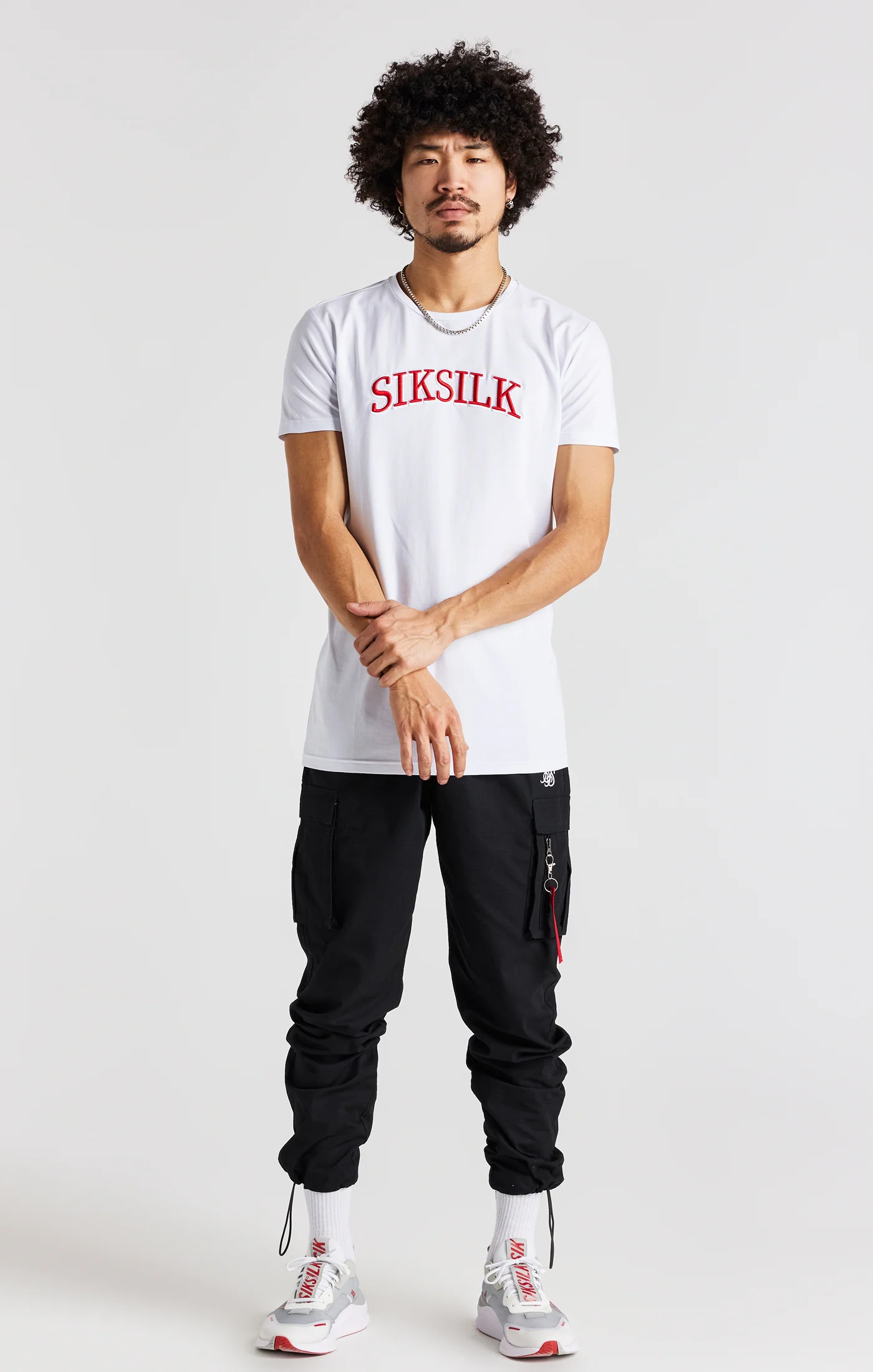 White Logo Short Sleeve Muscle Fit T-Shirt - Image 4