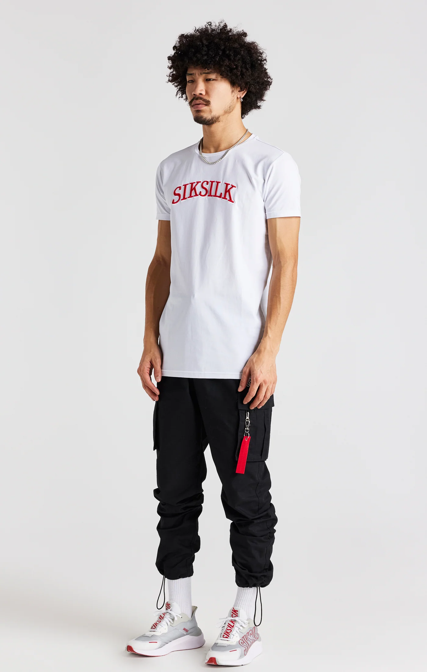 White Logo Short Sleeve Muscle Fit T-Shirt - Image 5