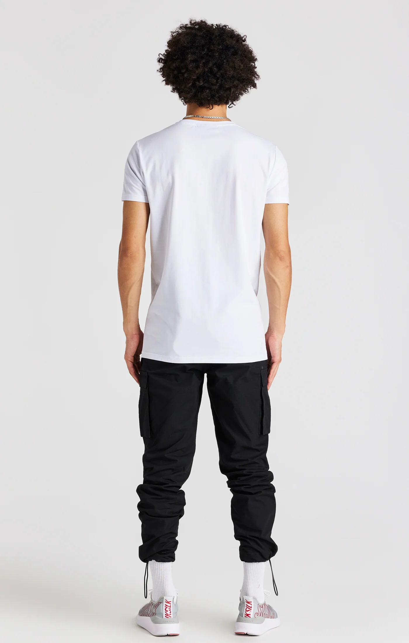 White Logo Short Sleeve Muscle Fit T-Shirt - Image 6
