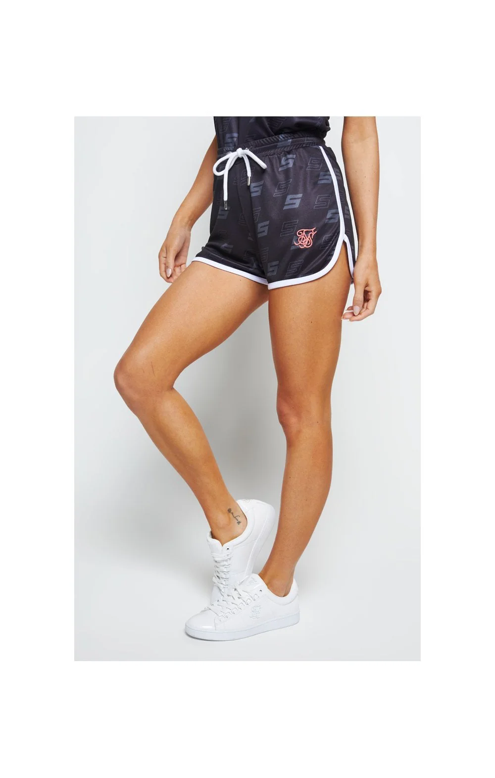 SikSilk Shadow Roma Shorts - Black - Image 2