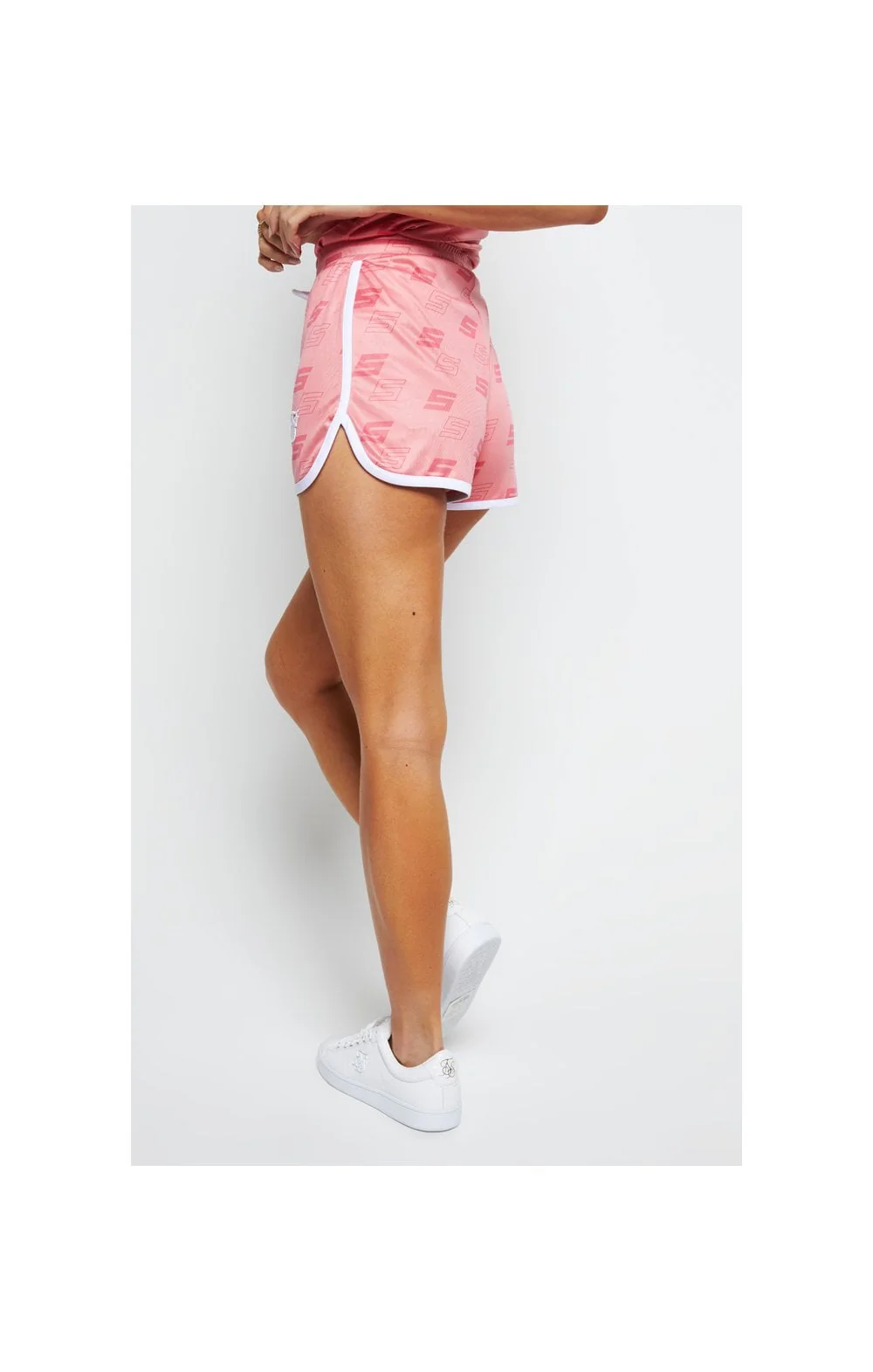 SikSilk Shadow Roma Shorts - Pink - Image 2