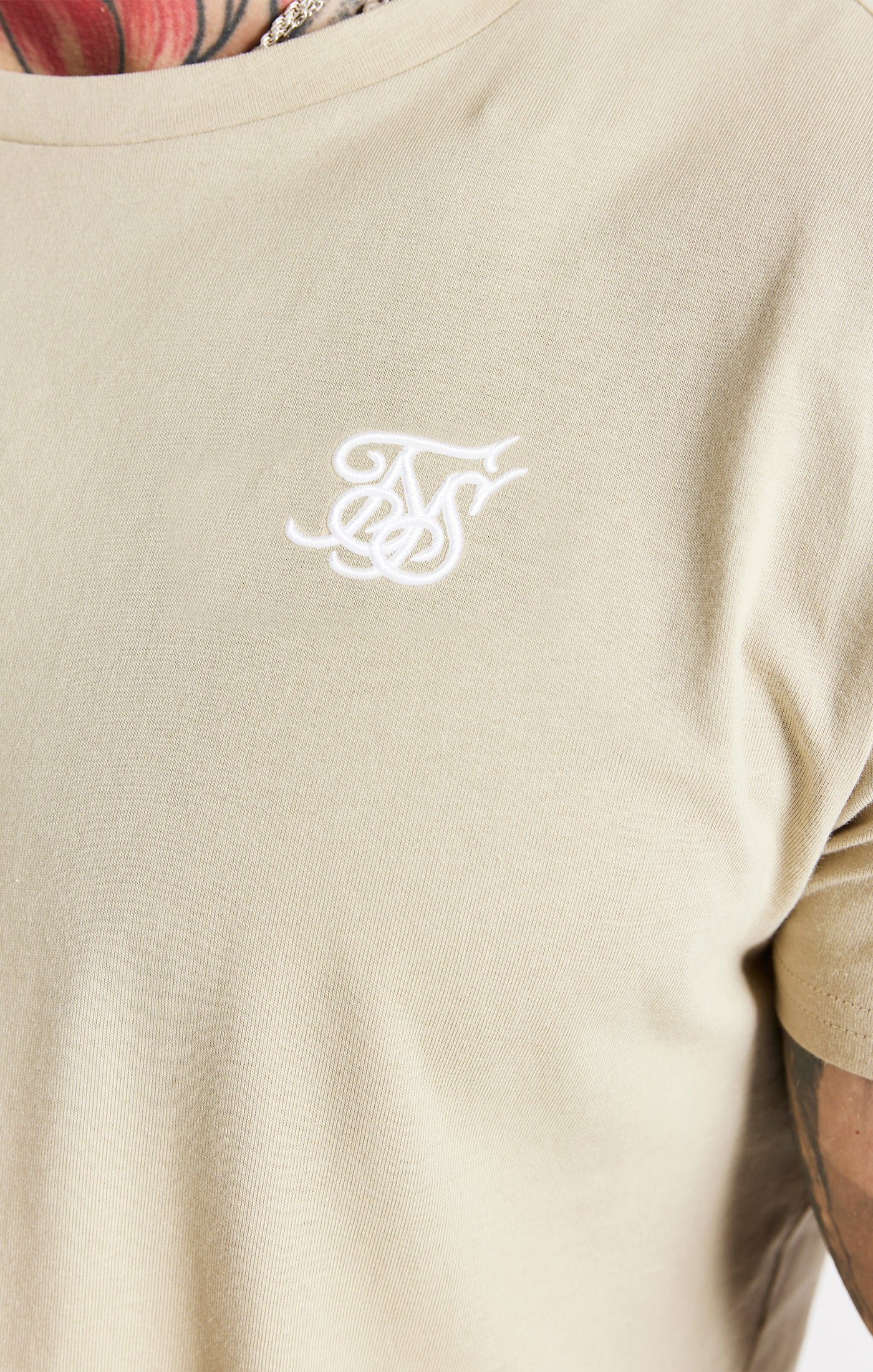 Beige Muscle Fit T-Shirt - Image 2