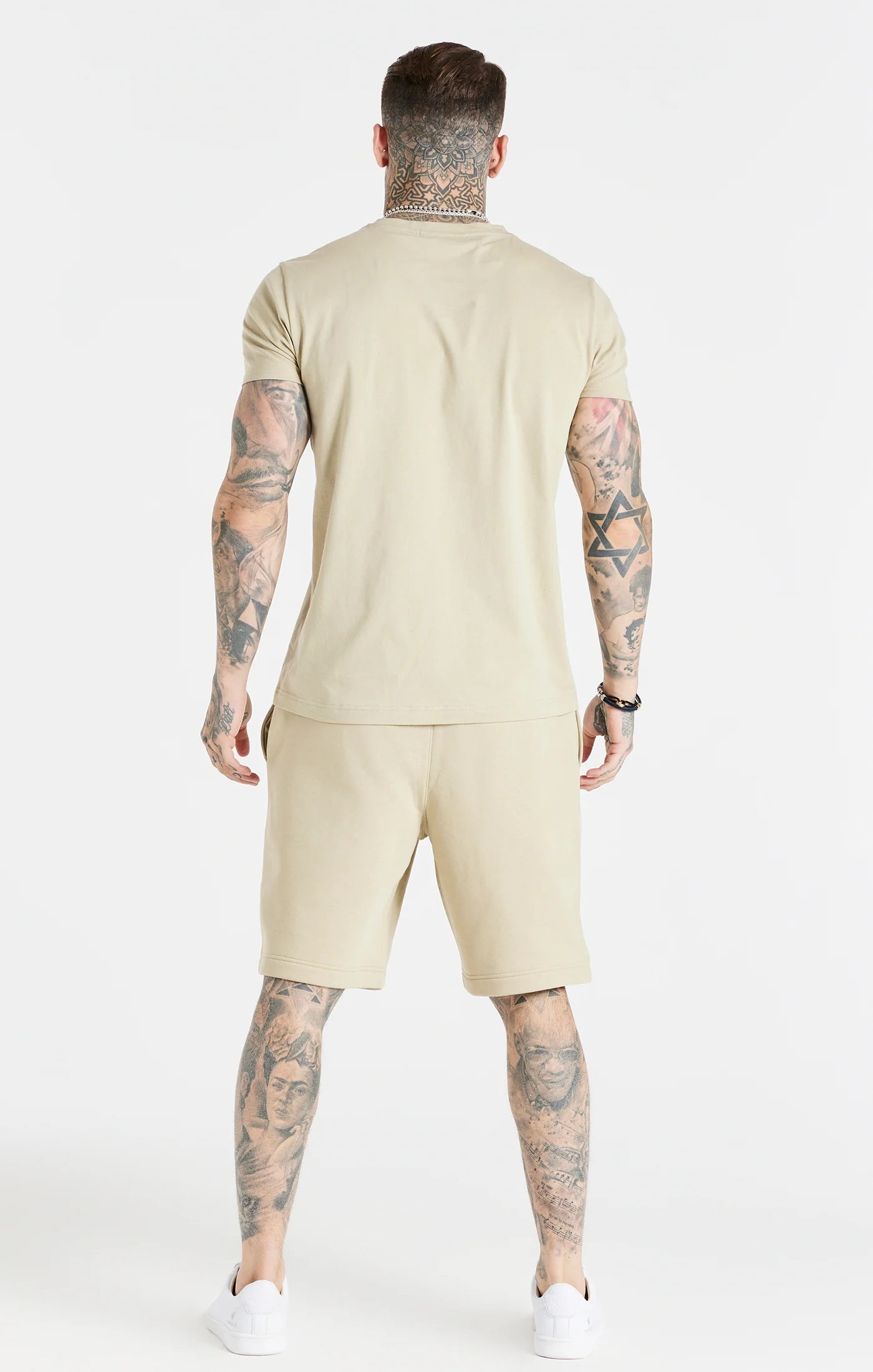 Beige Muscle Fit T-Shirt - Image 5