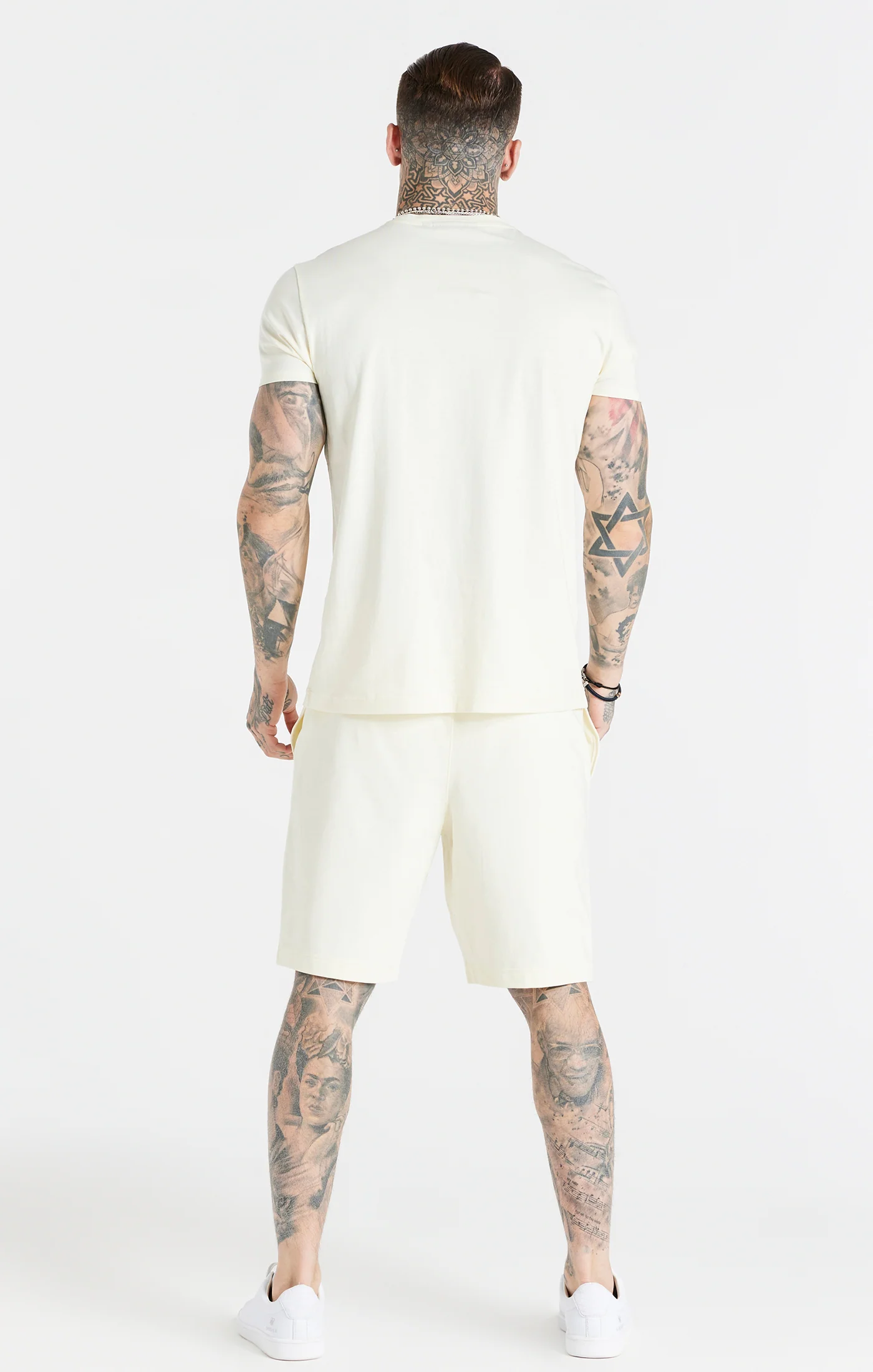 Ecru Muscle Fit T-Shirt - Image 5