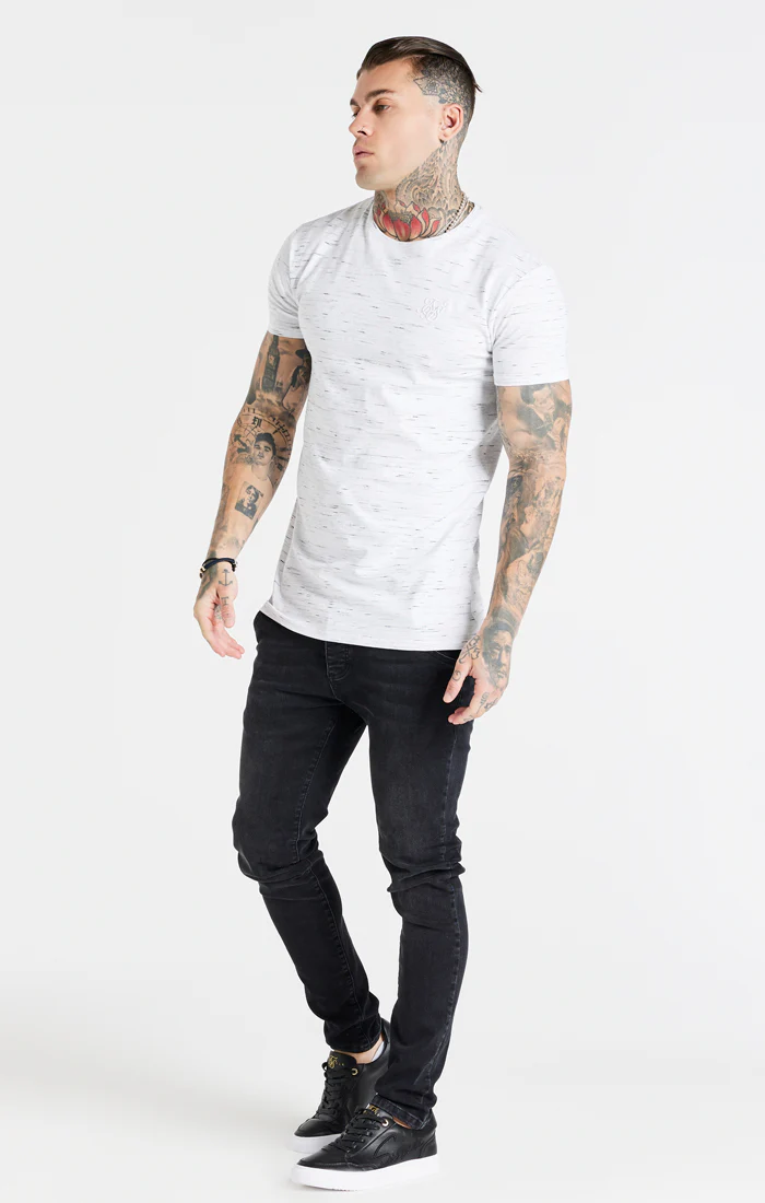 White Muscle Fit T-Shirt - Image 5