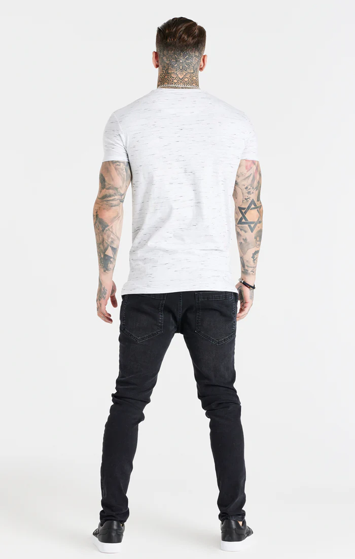 White Muscle Fit T-Shirt - Image 6