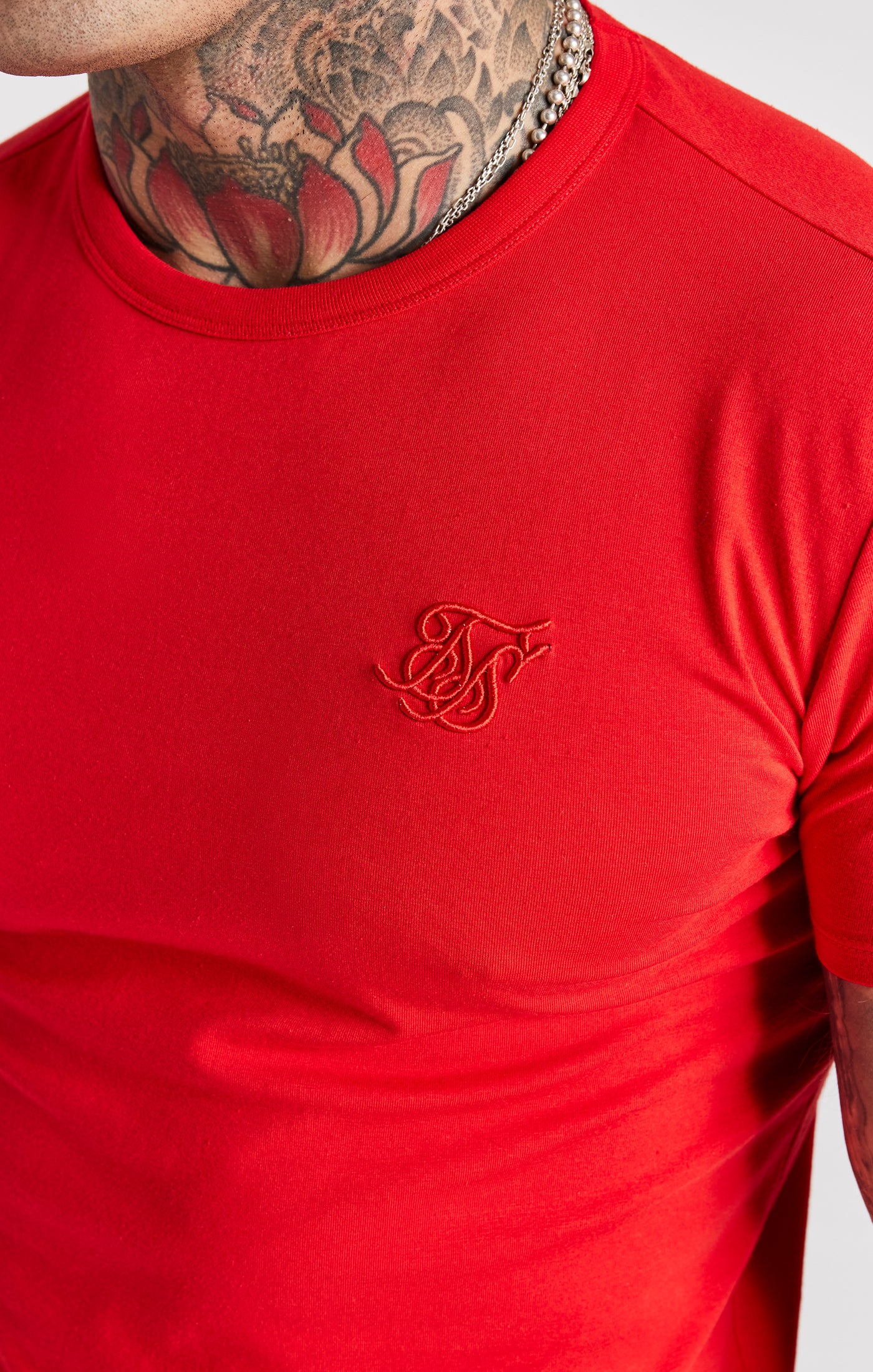 Red Short Sleeve Muscle Fit T-Shirt - Image 2