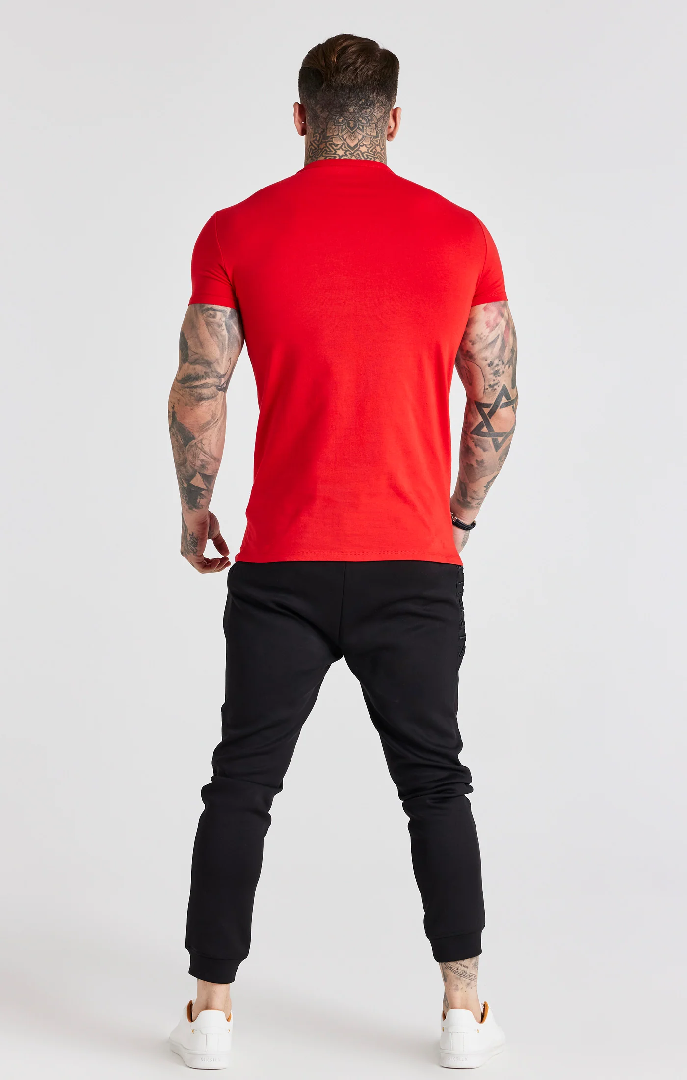 Red Short Sleeve Muscle Fit T-Shirt - Image 6