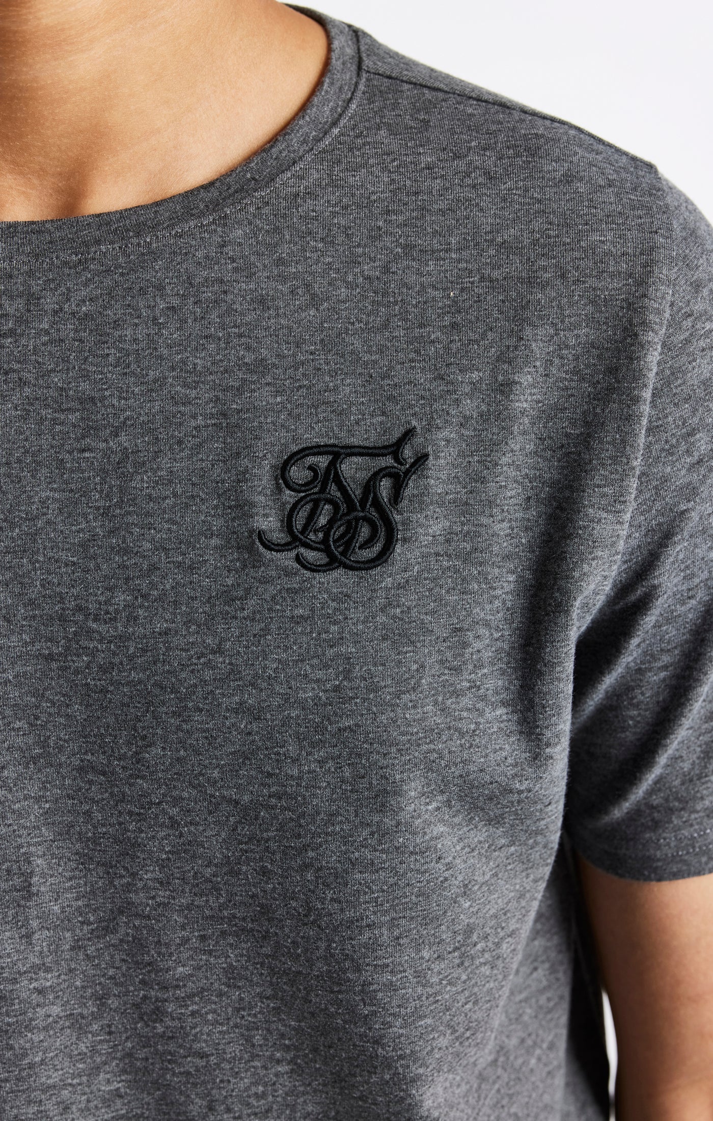 Boys Dark Grey Marl Short Sleeve T-Shirt - Image 2
