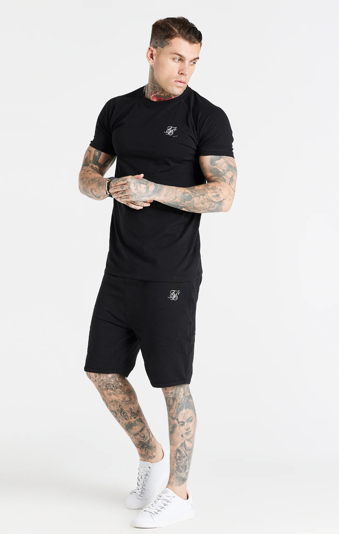 Black Short And T-Shirt Twin Set