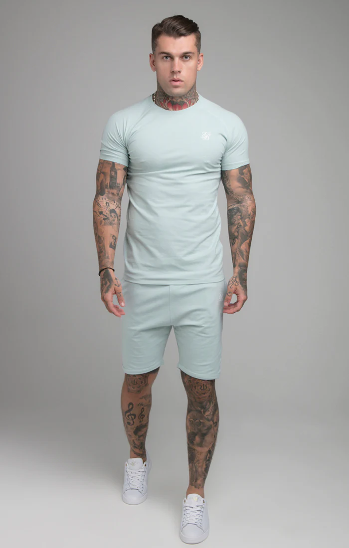 Aqua T-Shirt And Short Twin Set - Image 2