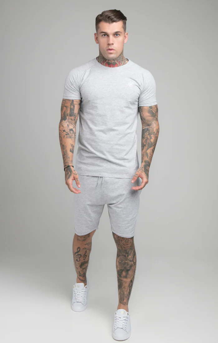 Grey Marl Short And T-Shirt Twin Set - Image 2