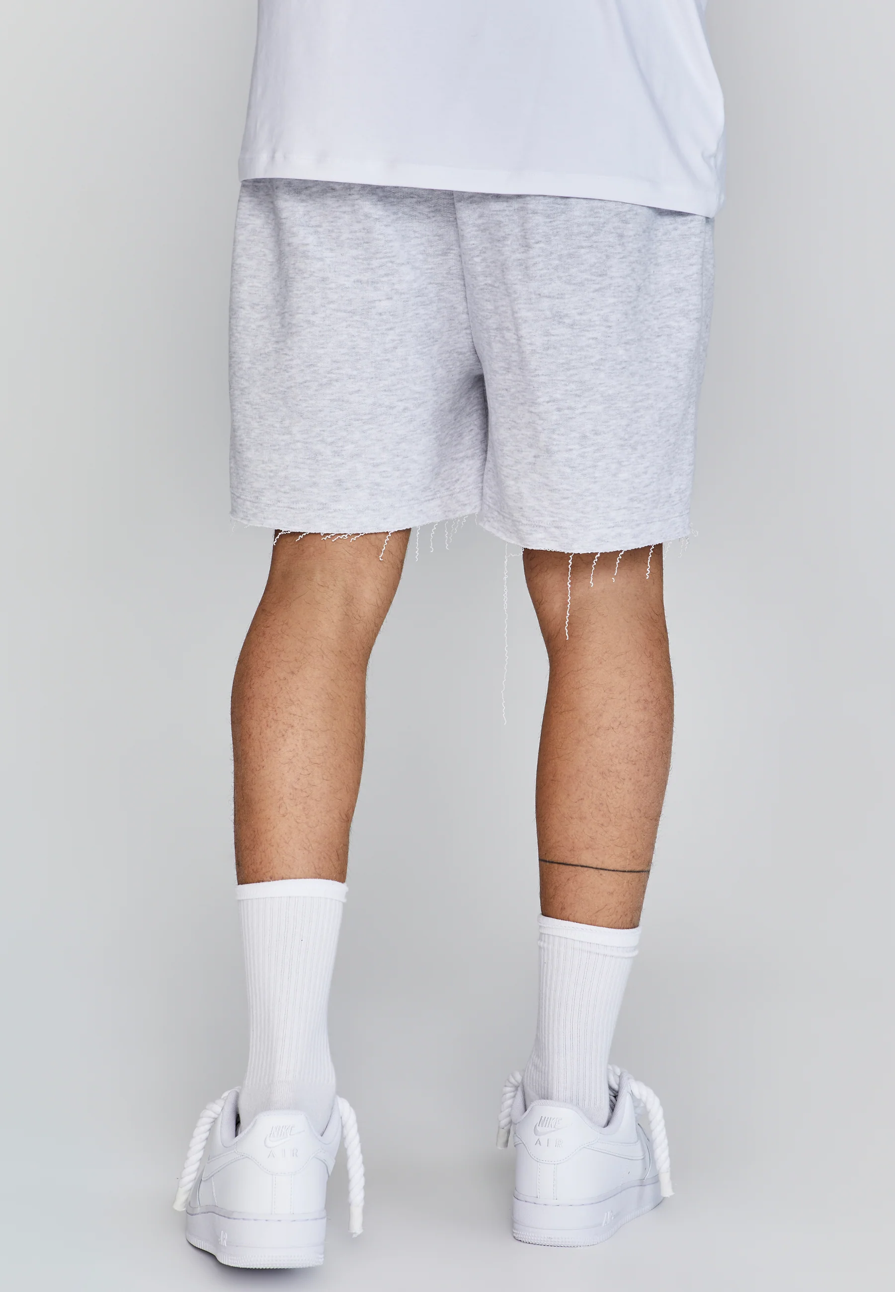 Grey Marl Shorts - Image 3