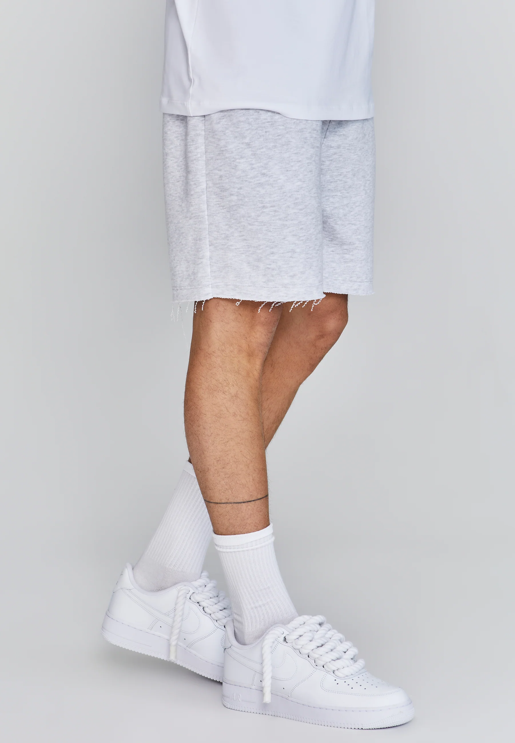 Grey Marl Shorts - Image 4