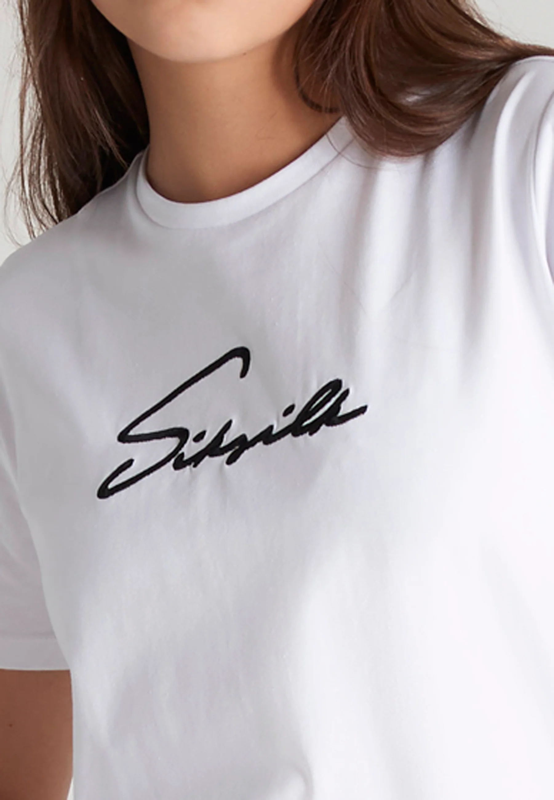 Girls White Signature Boyfriend T-Shirt - Image 2