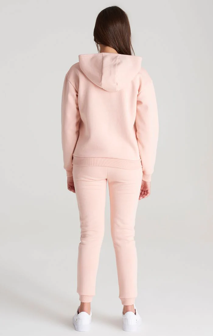 Girls Pink Signature Cropped Hoodie - Image 4