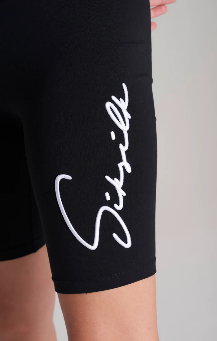 Girls Black Signature Cycle Short - Image 3