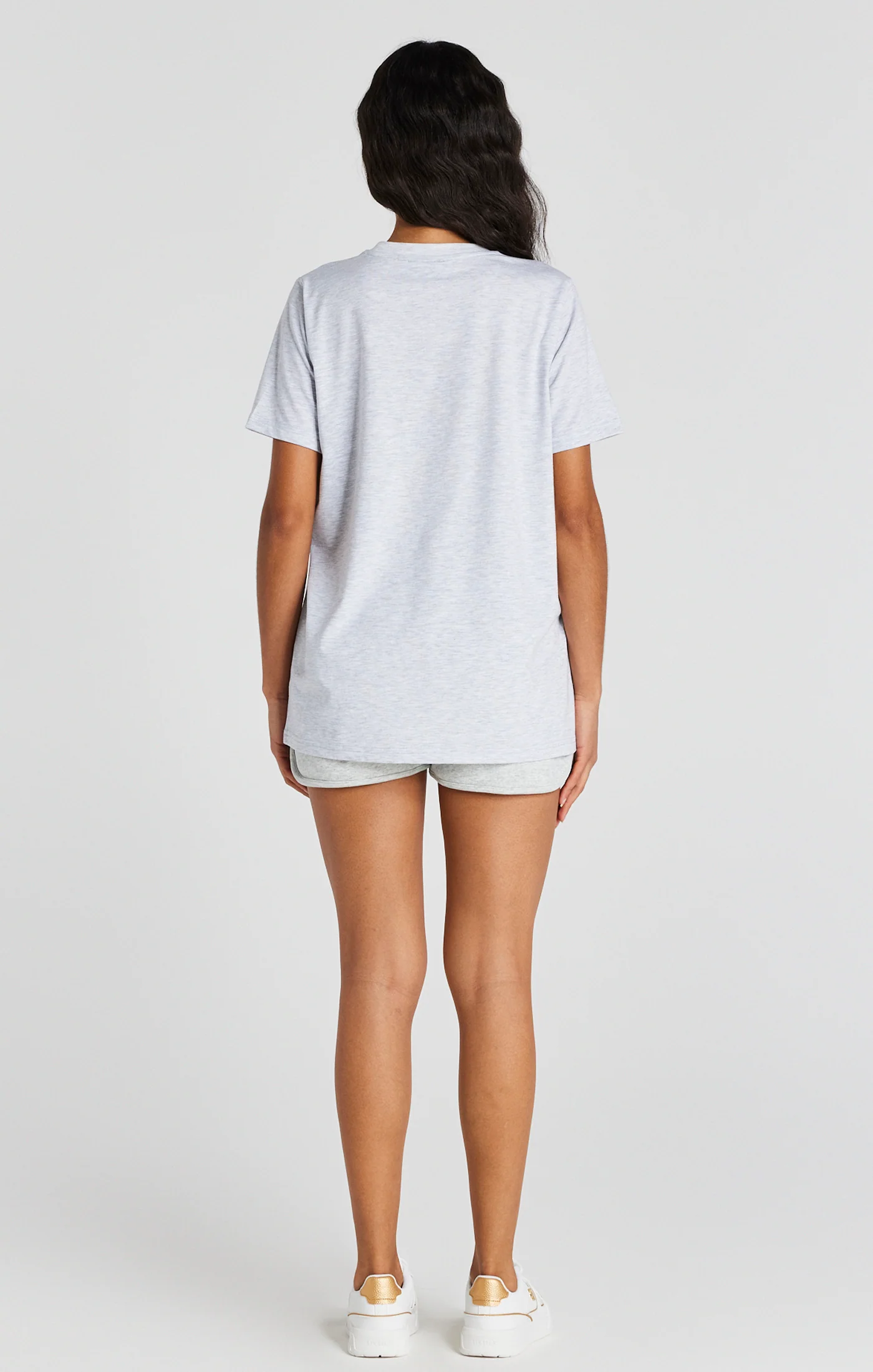 Grey Marl Signature Boyfriend T-Shirt - Image 6
