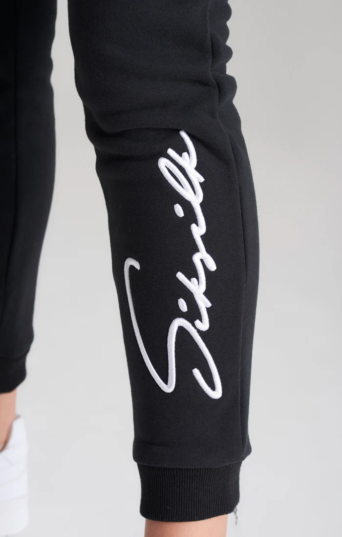 Girls Black Signature Jogger - Image 3