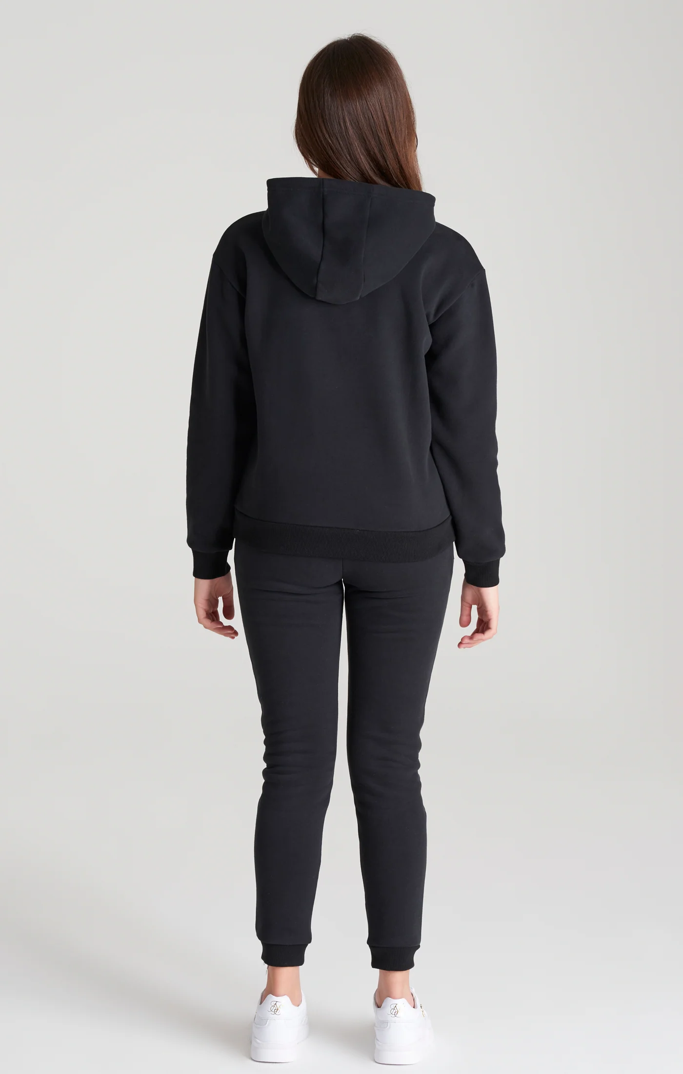 Girls Black Signature Overhead Hoodie - Image 7