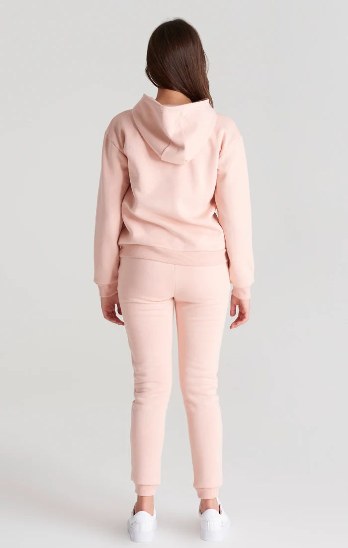 Girls Pink Signature Overhead Hoodie - Image 4