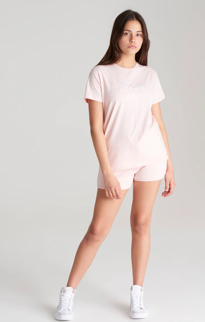 Girls Pink Signature Runner Short - Image 4