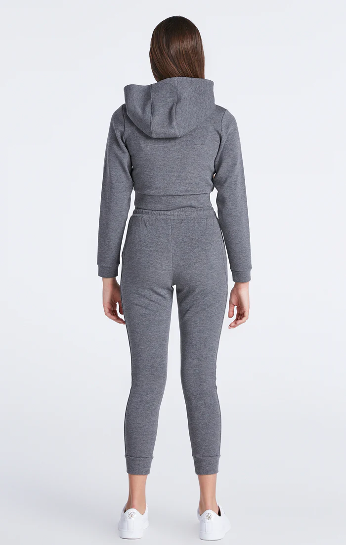 Girls Grey Marl Signature Track Top - Image 5