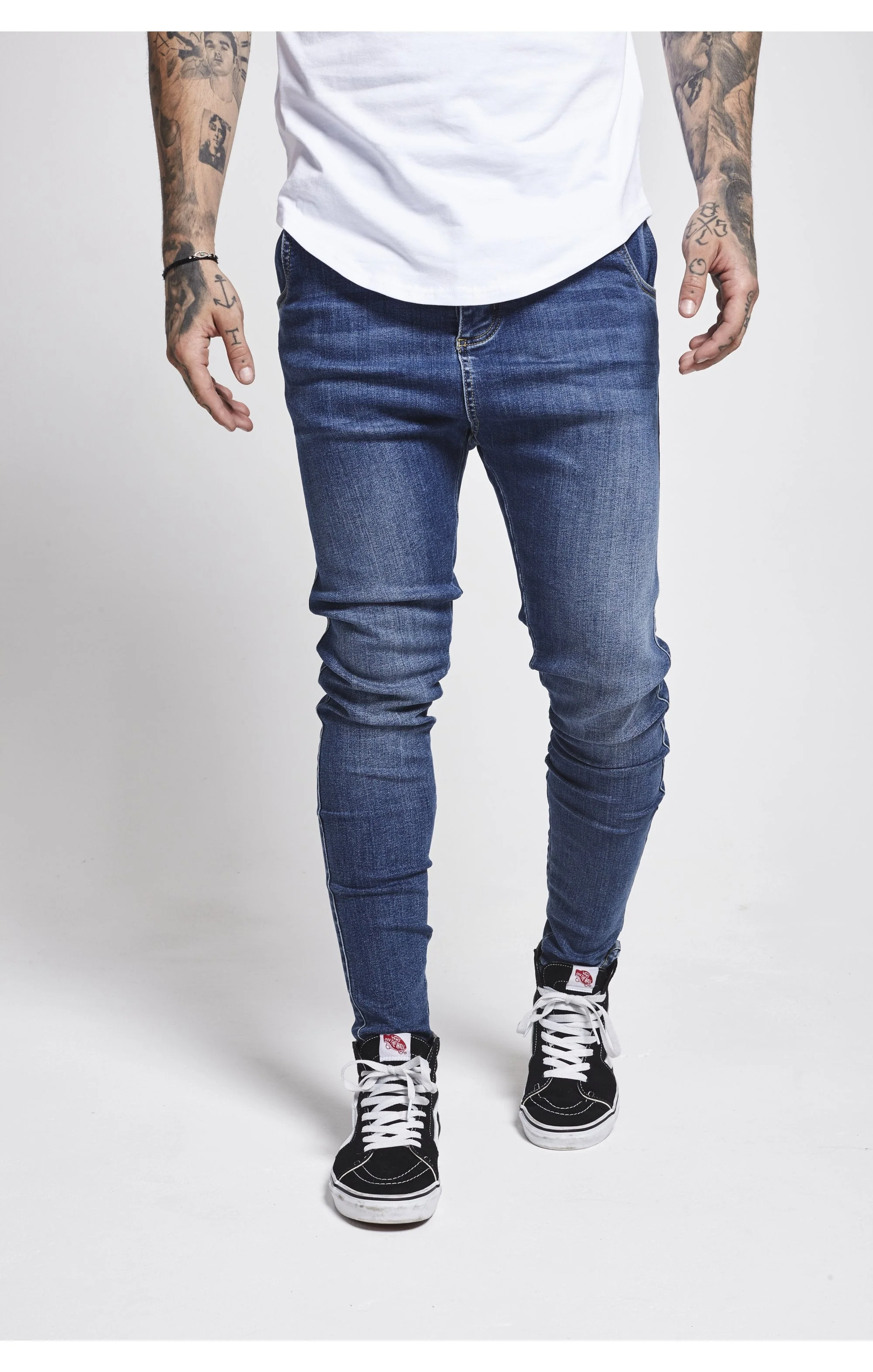 SikSilk Skinny Jeans - Midstone - Image 4