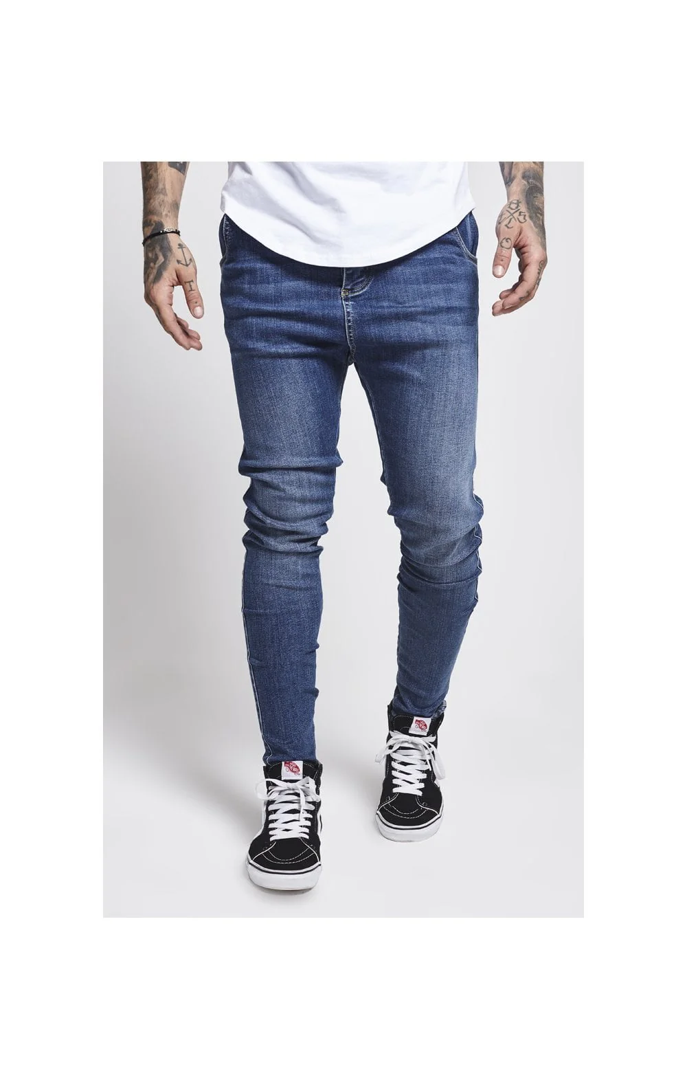SikSilk Skinny Jeans - Midstone - Image 5