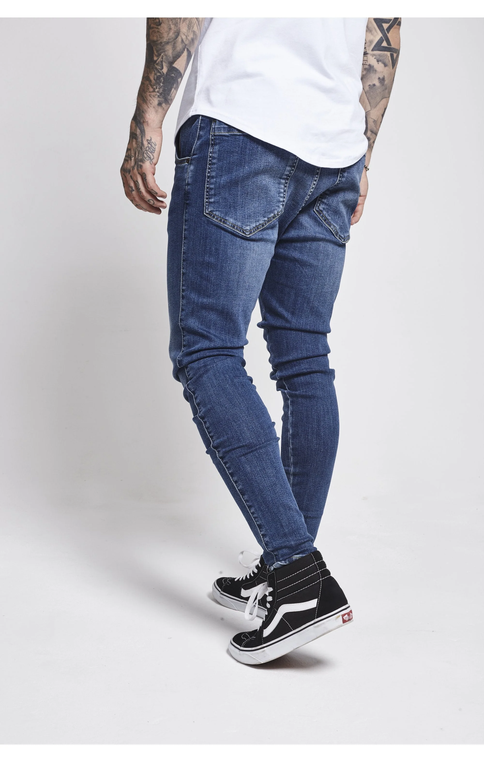 SikSilk Skinny Jeans - Midstone - Image 6