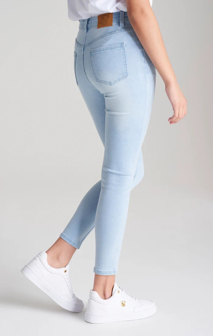 Girls Blue Skinny Denim Jean - Image 2