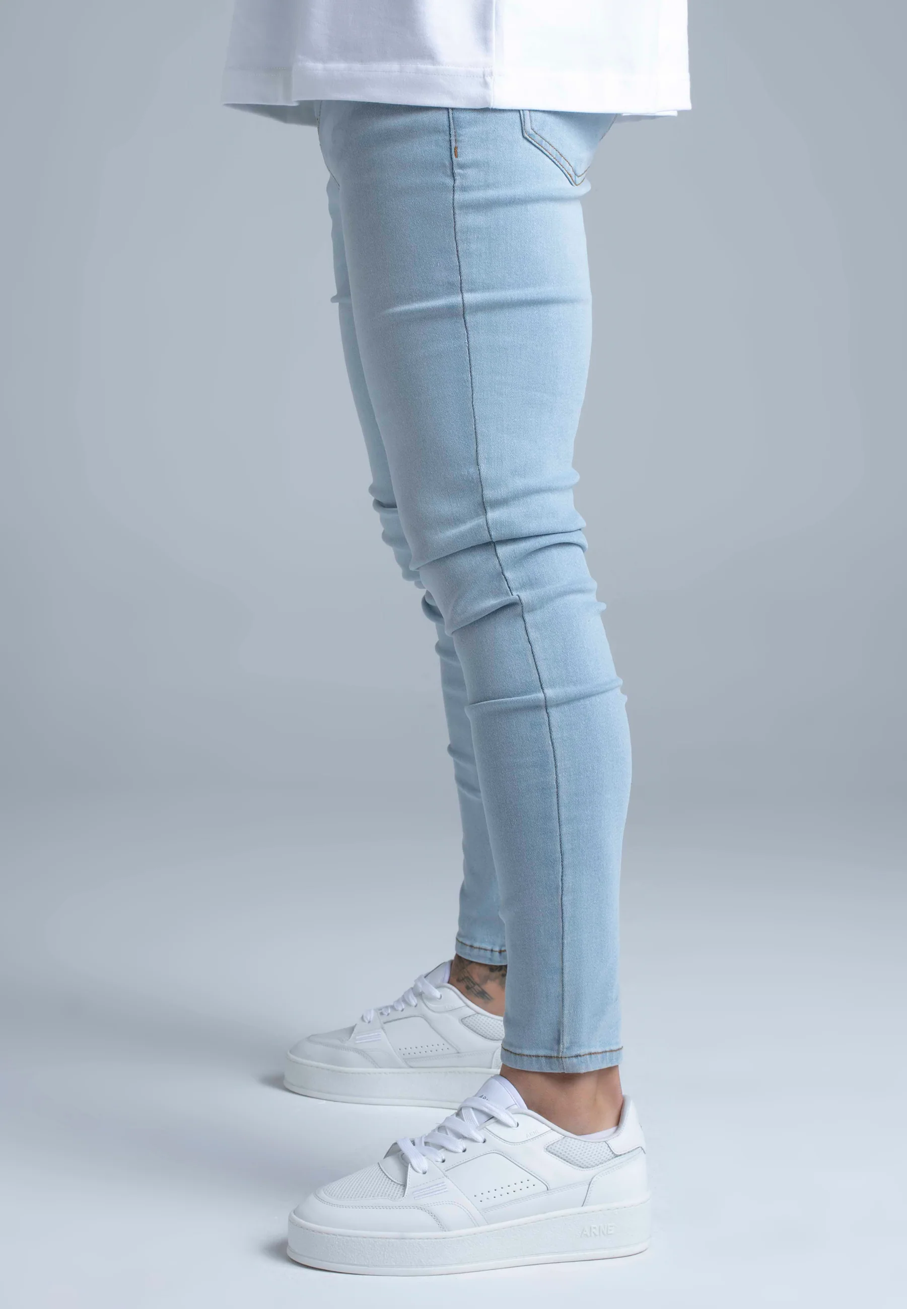 Light Blue Skinny Jeans - Image 4