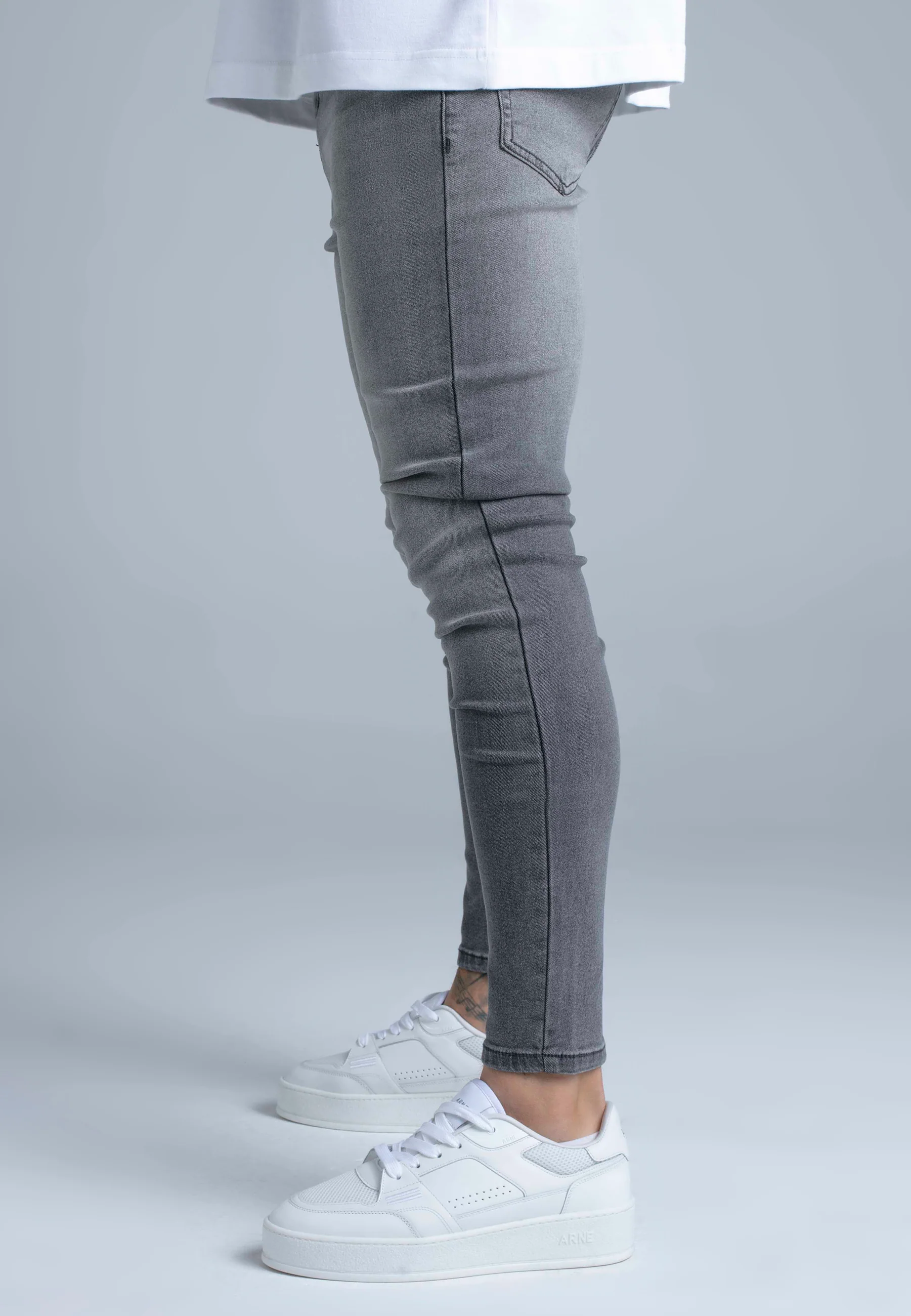 Grey Skinny Jeans - Image 4