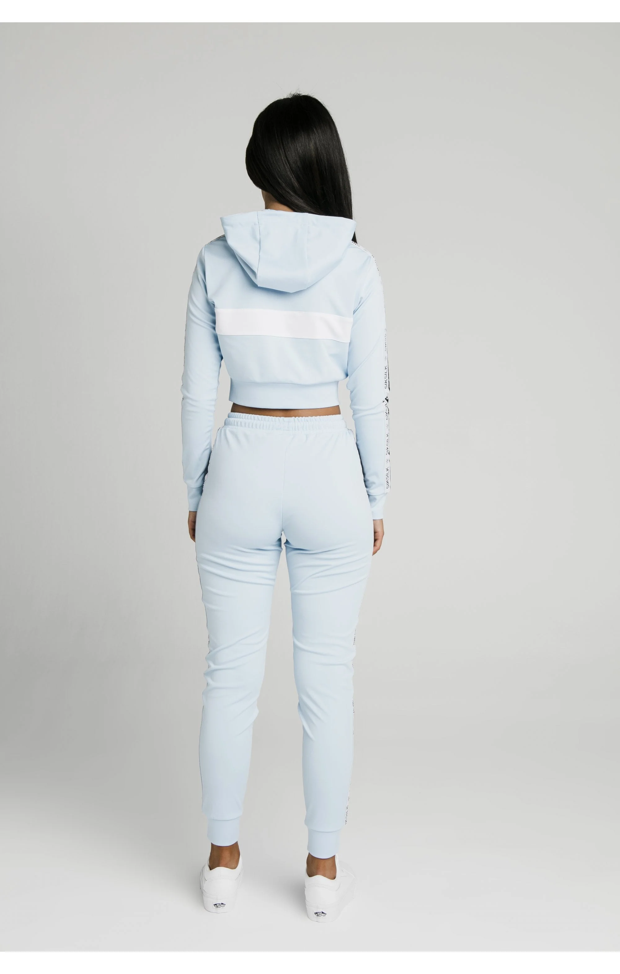 SikSilk Sky Tape Track Pants - Light Blue - Image 8