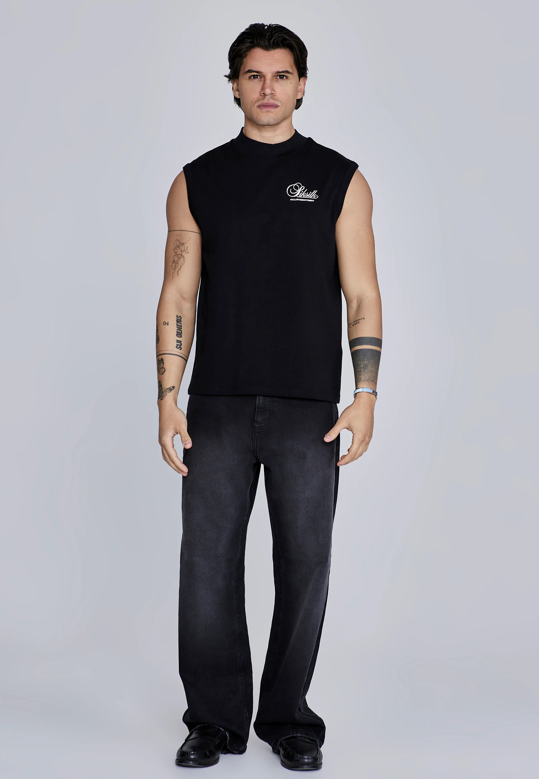 Black Sleeveless T-Shirt - Image 3