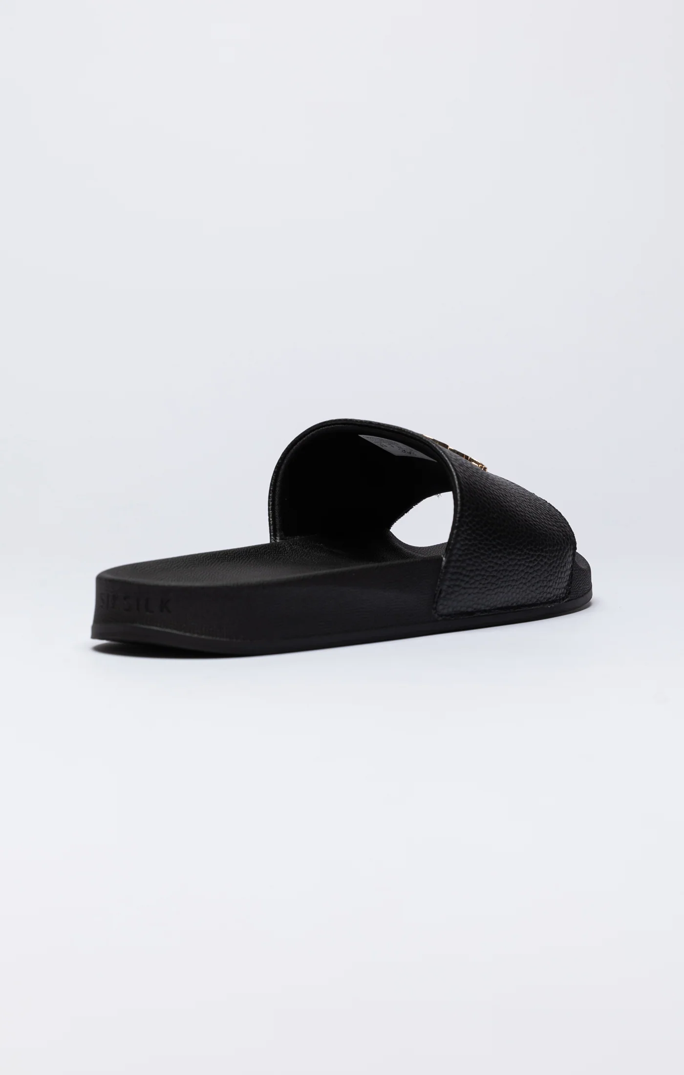 Black Premium Pool Slide With Metal Logo - Image 2