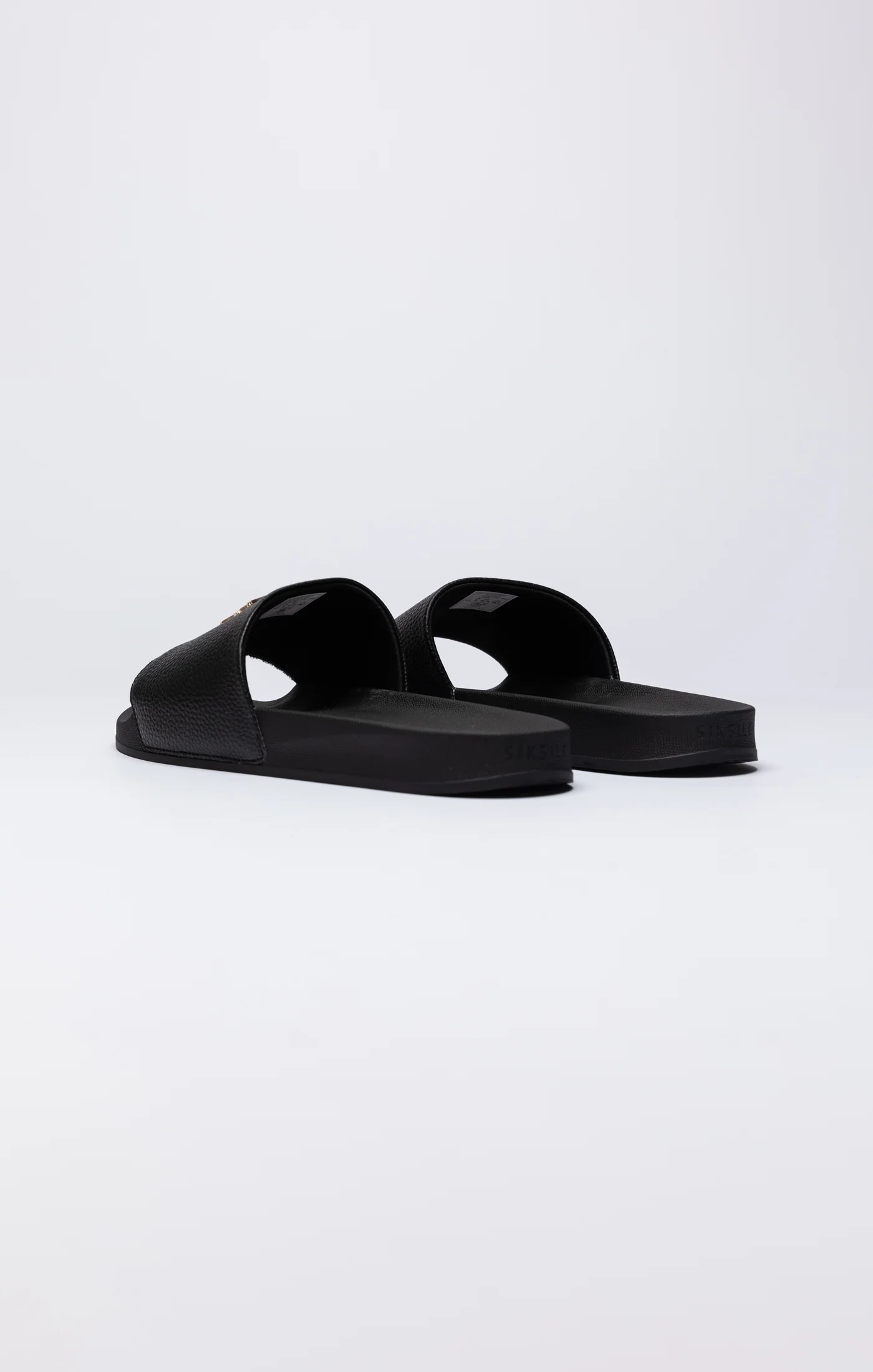 Black Premium Pool Slide With Metal Logo - Image 4