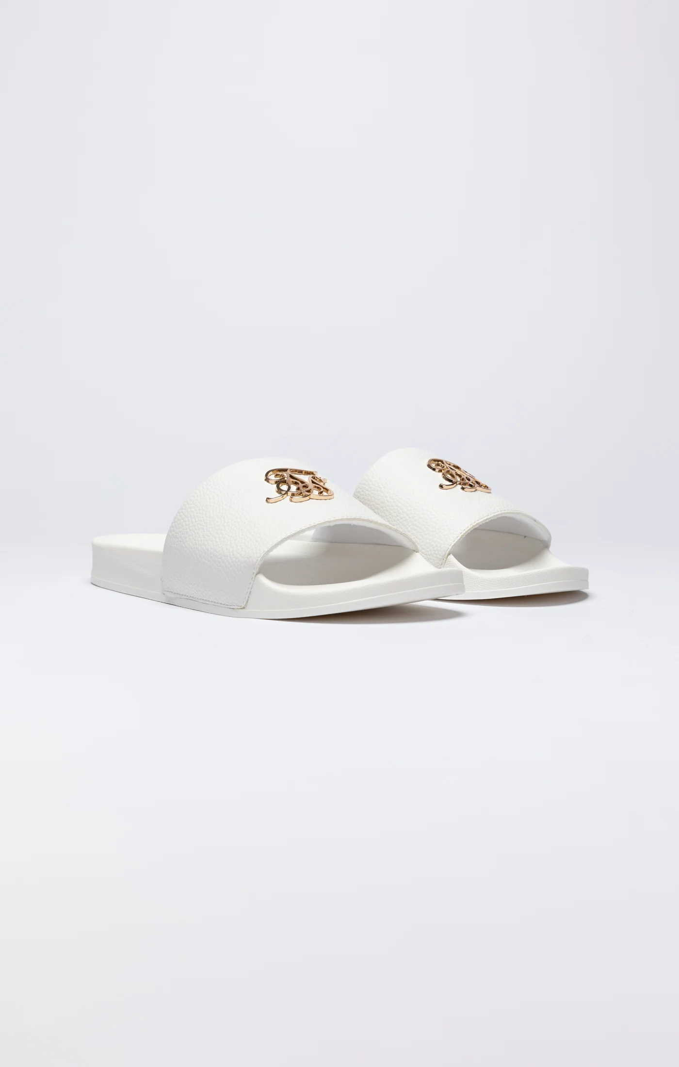 White Premium Pool Slide With Metal Logo - Image 4