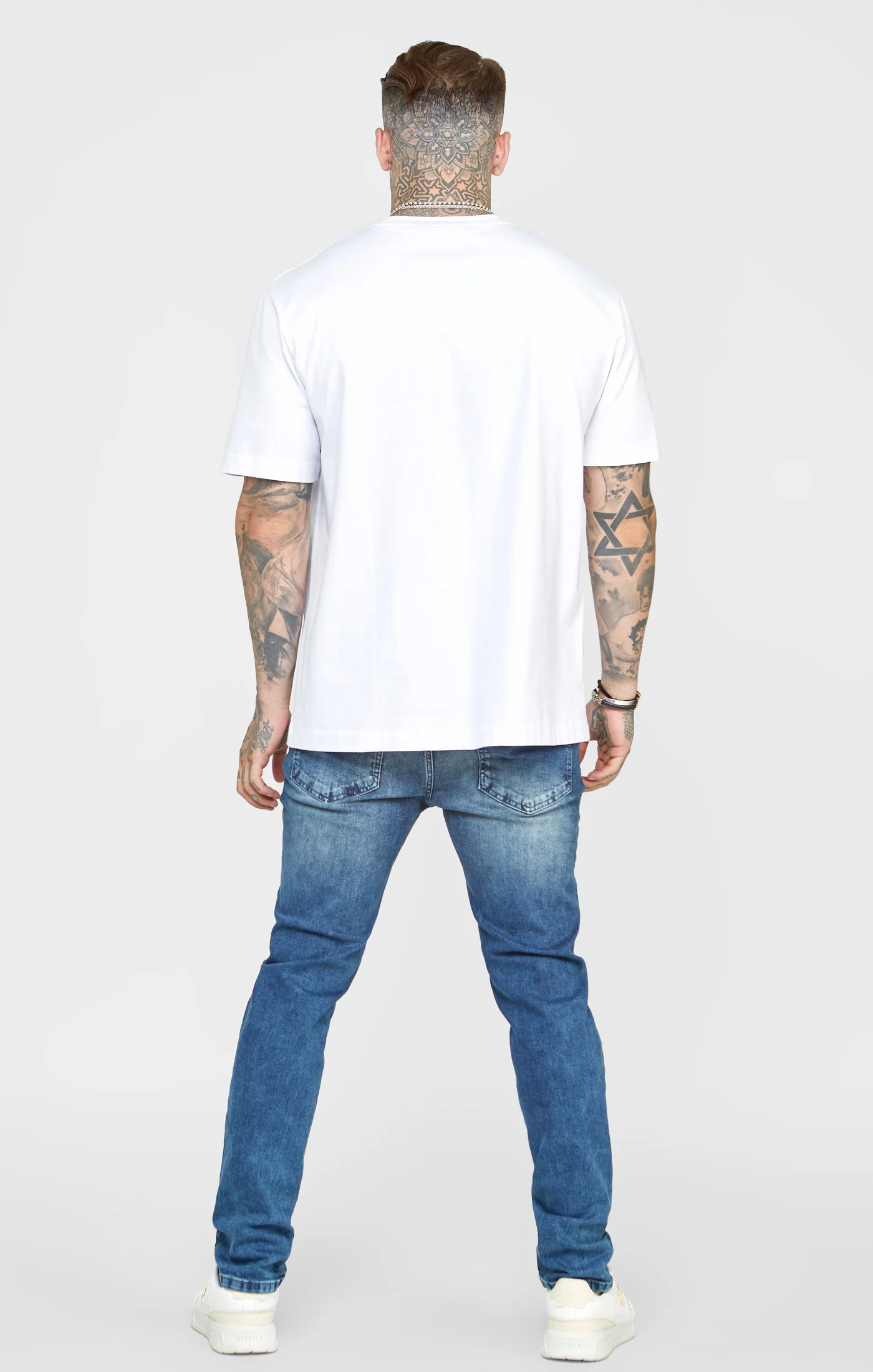 Blue Bleached Slim Fit Denim - Image 5