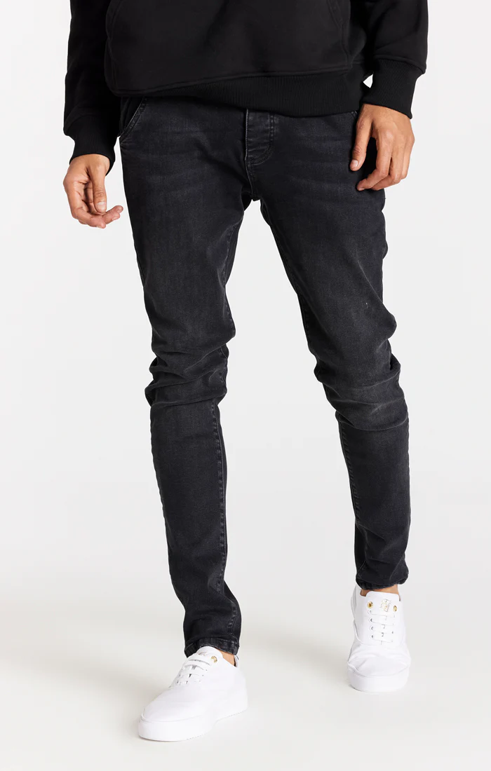 Black Washed Essential Slim Fit Jean - Image 2