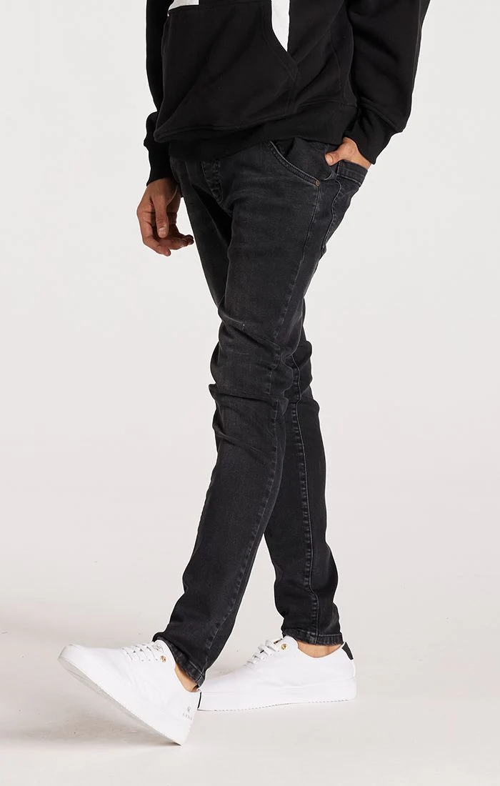 Black Washed Essential Slim Fit Jean - Image 7